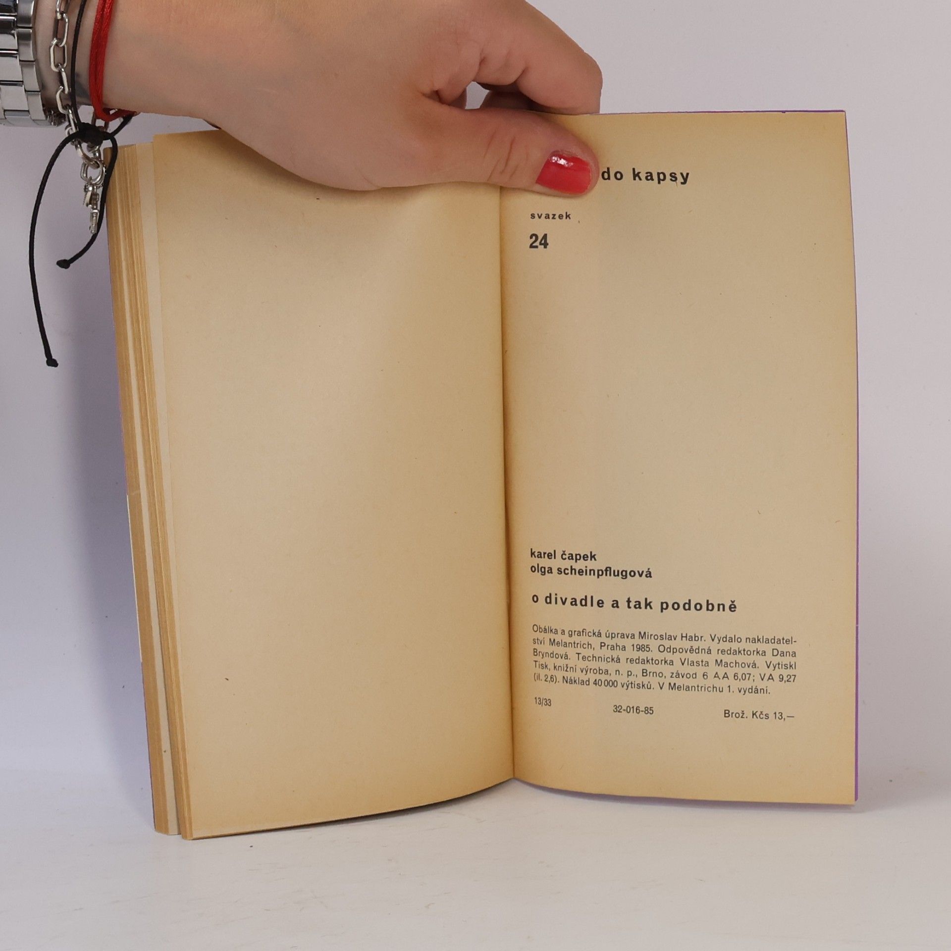 Karel Čapek O divadle a tak podobně