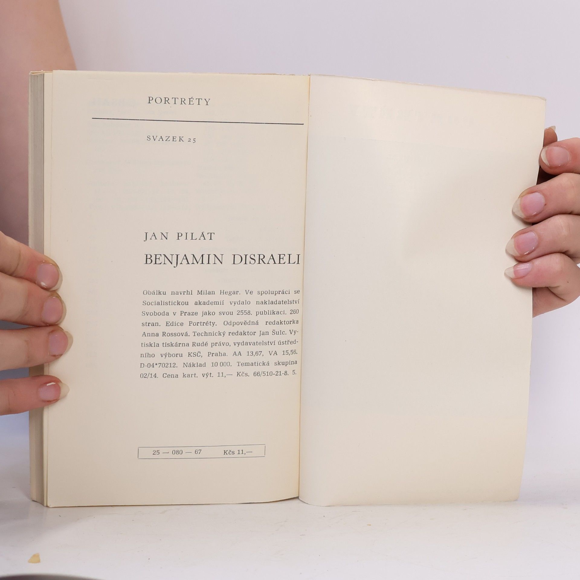 Jan Pilát Portréty: Benjamin Disraeli