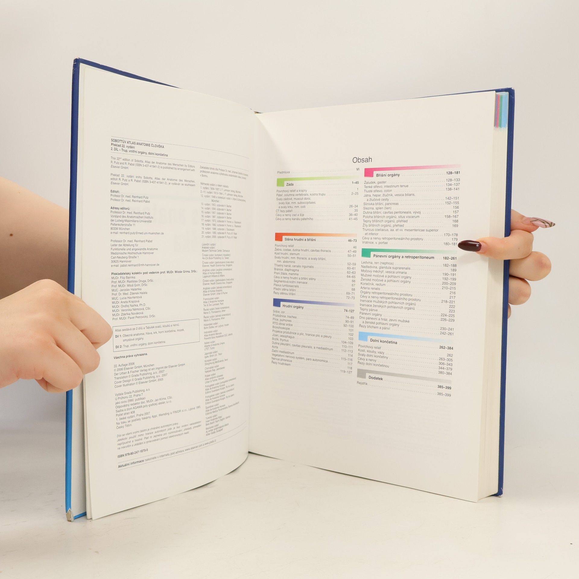 Reinhard Putz Sobottův Atlas anatomie člověka 2