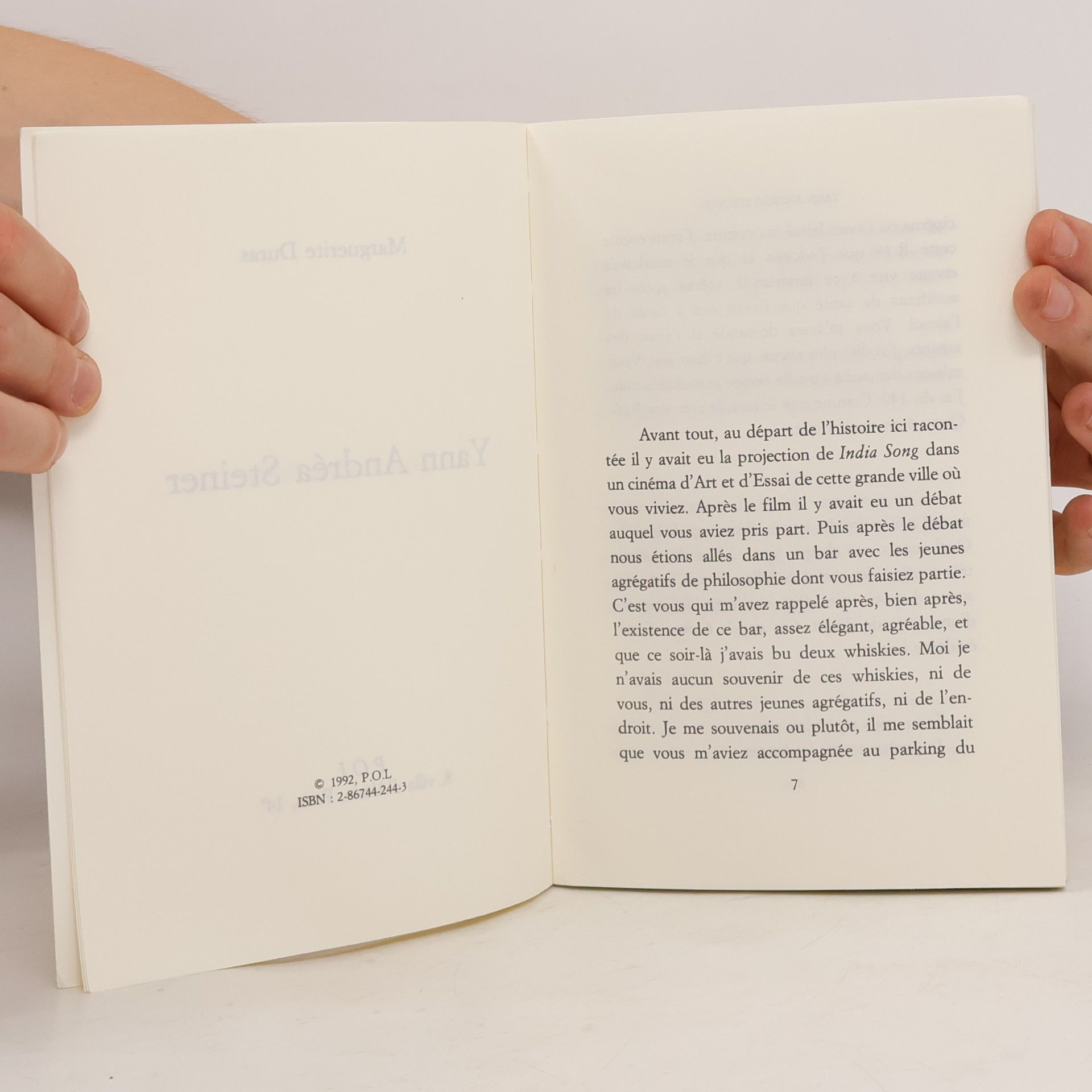 Marguerite Duras Yann Andréa Steiner