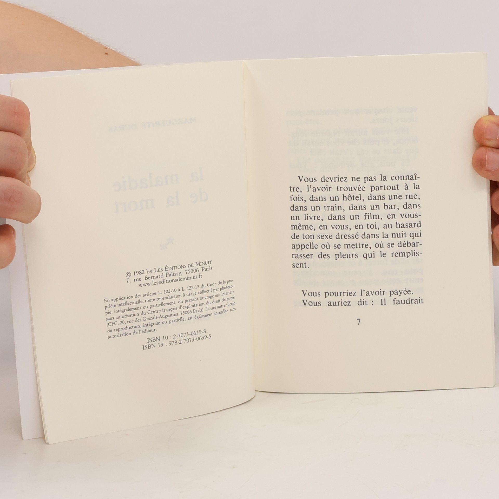 Marguerite Duras La maladie de la mort