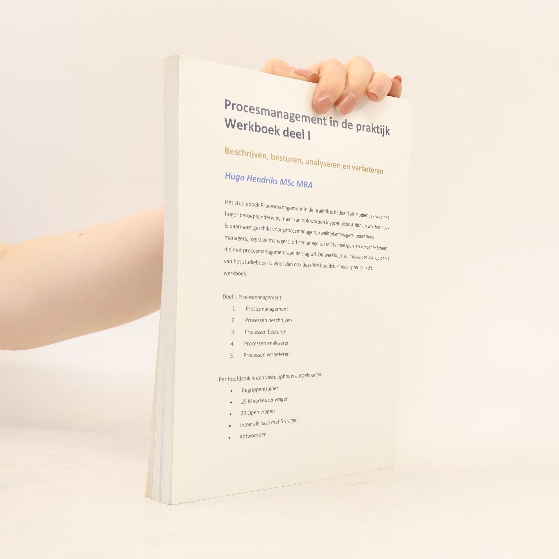 Autorenkollektiv Procesmanagement in de praktijk Werkboek deel I