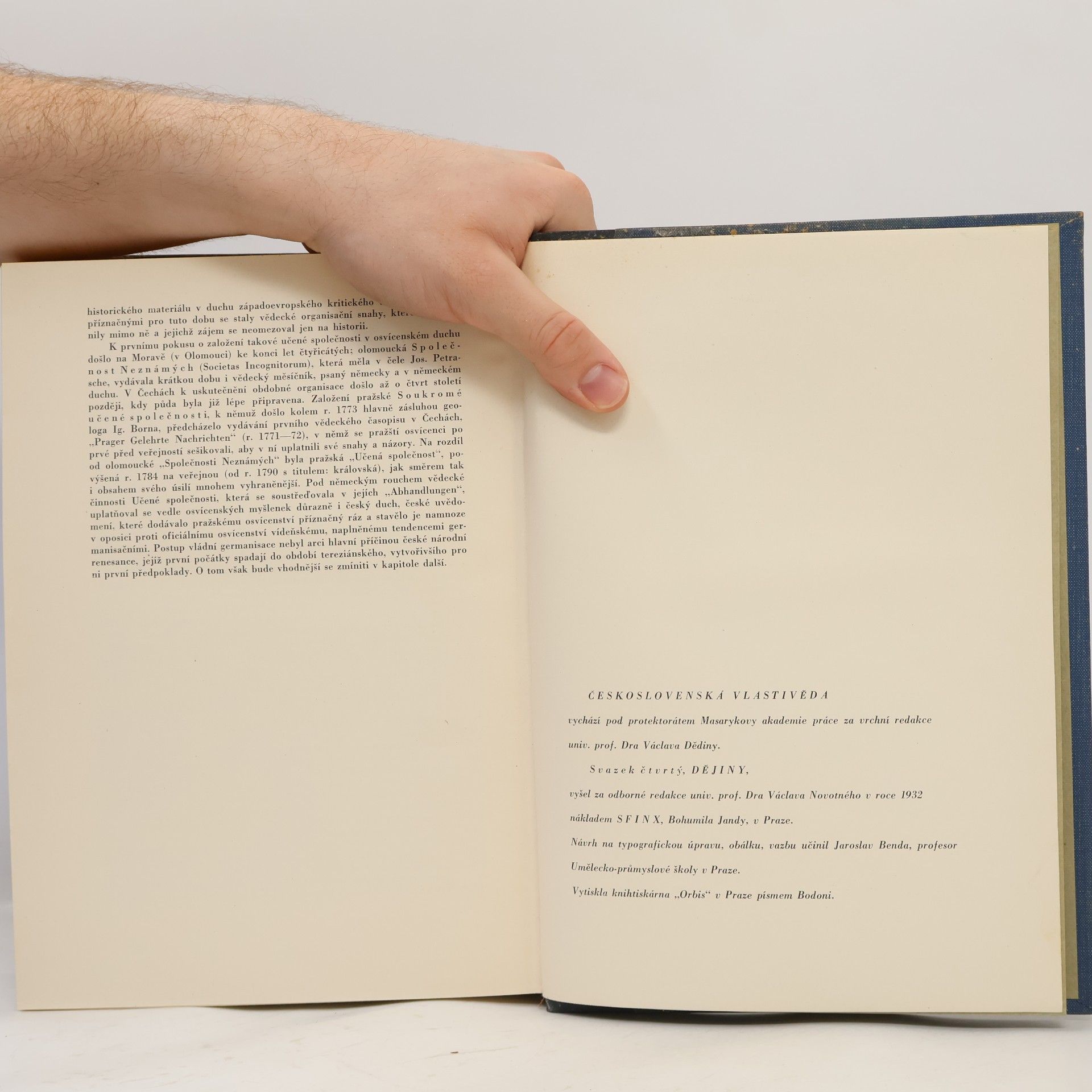 Various authors Československá vlastivěda IV. Dějiny