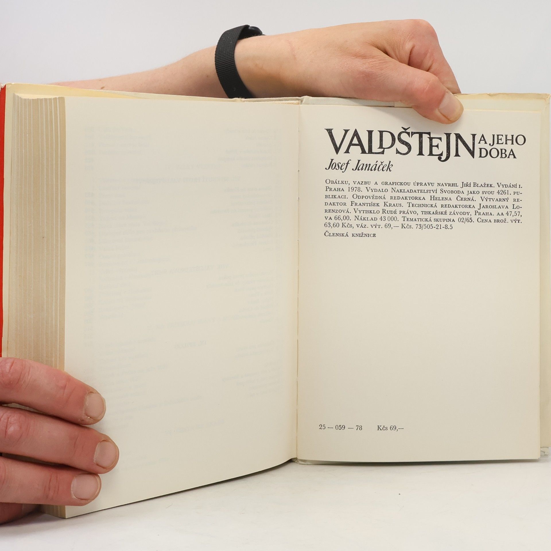 Josef Janáček Valdštejn a jeho doba