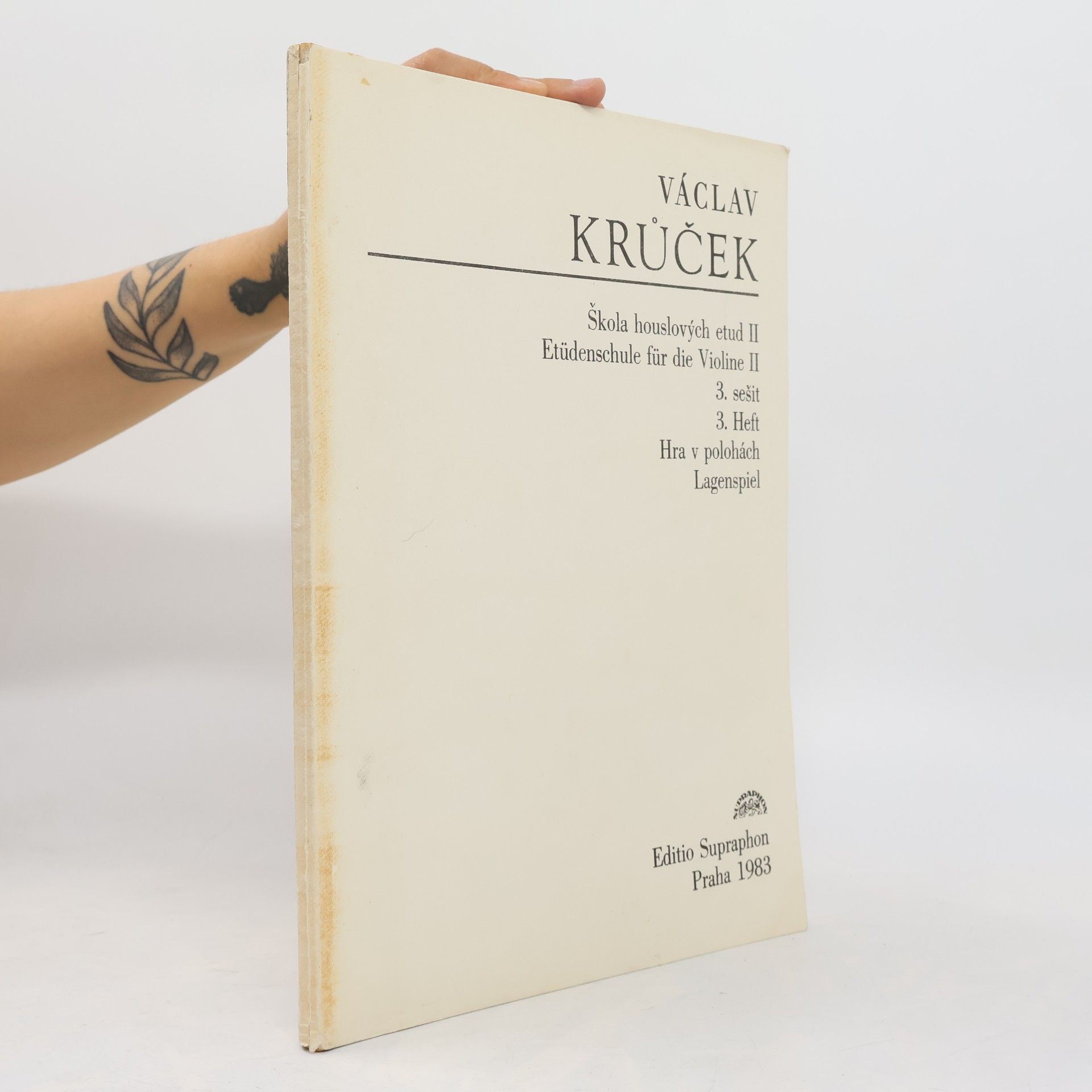 Václav Krůček Škola houslových etud. II. díl, Hra v polohách