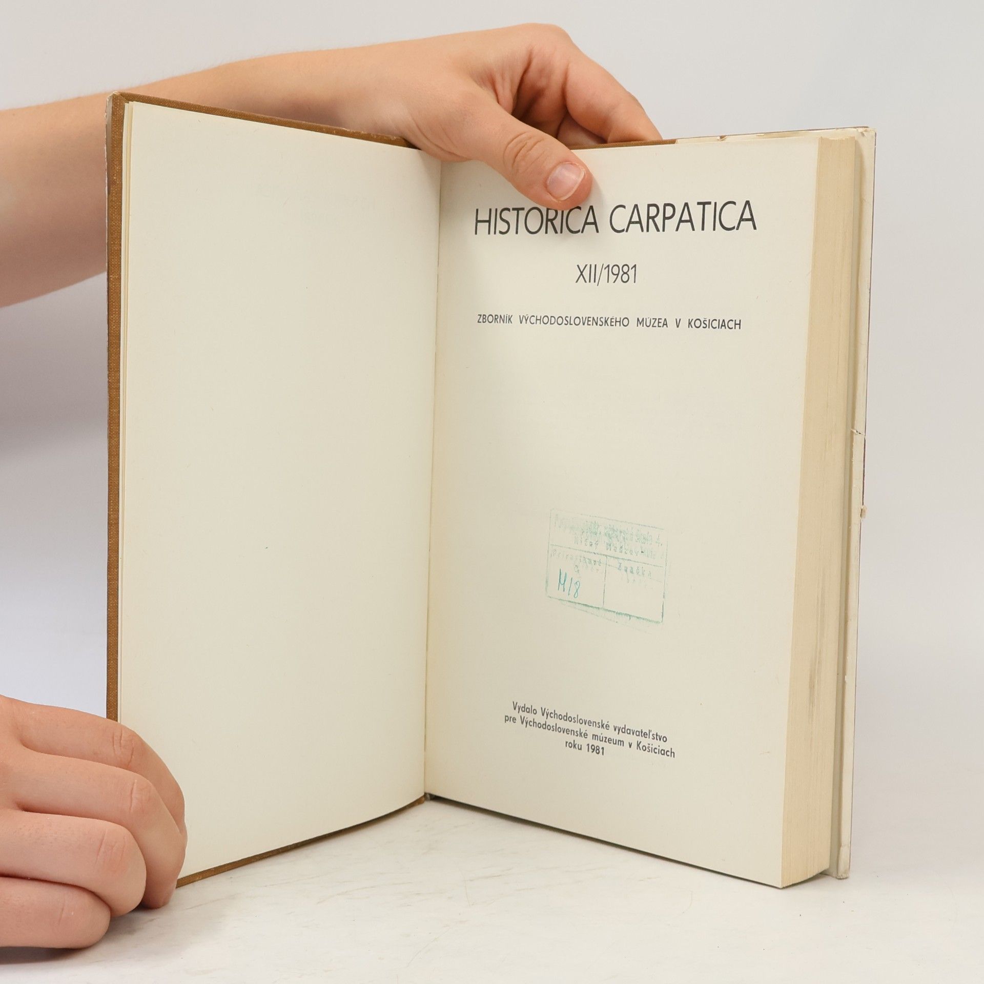 Autorenkollektiv Historica Carpatica 12/1981