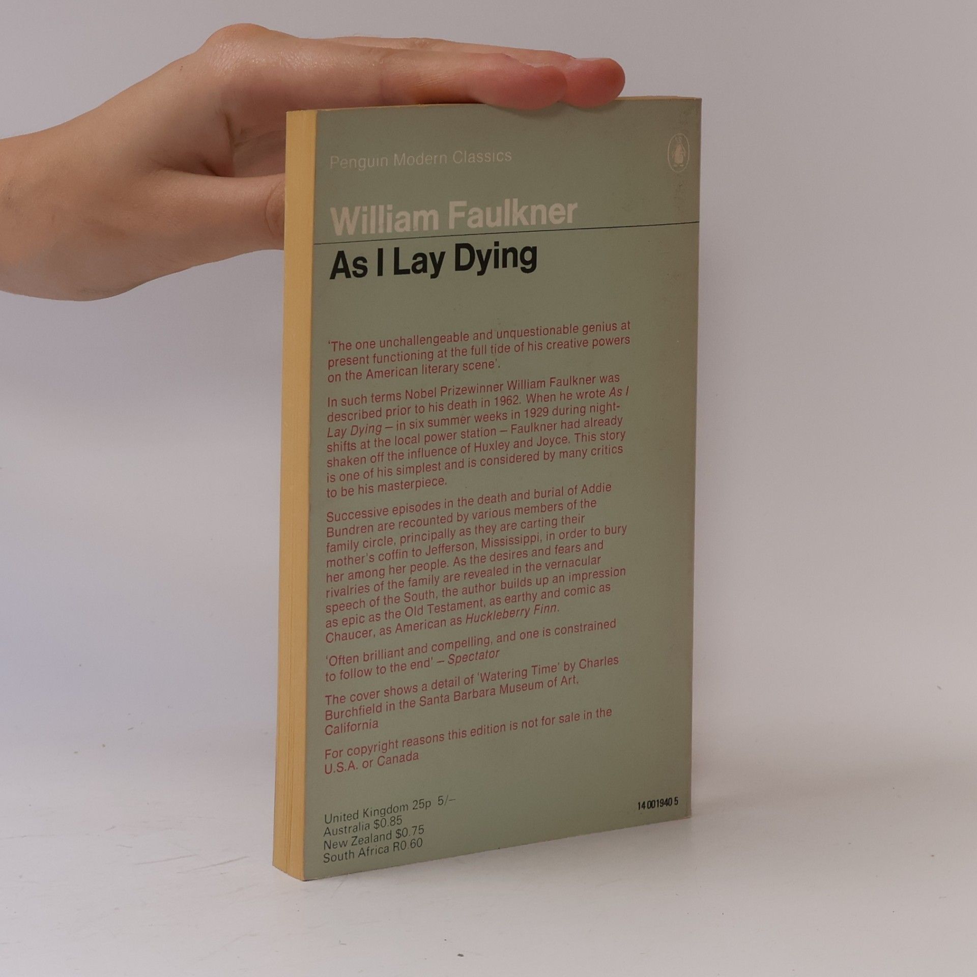 William Faulkner As I Lay Dying