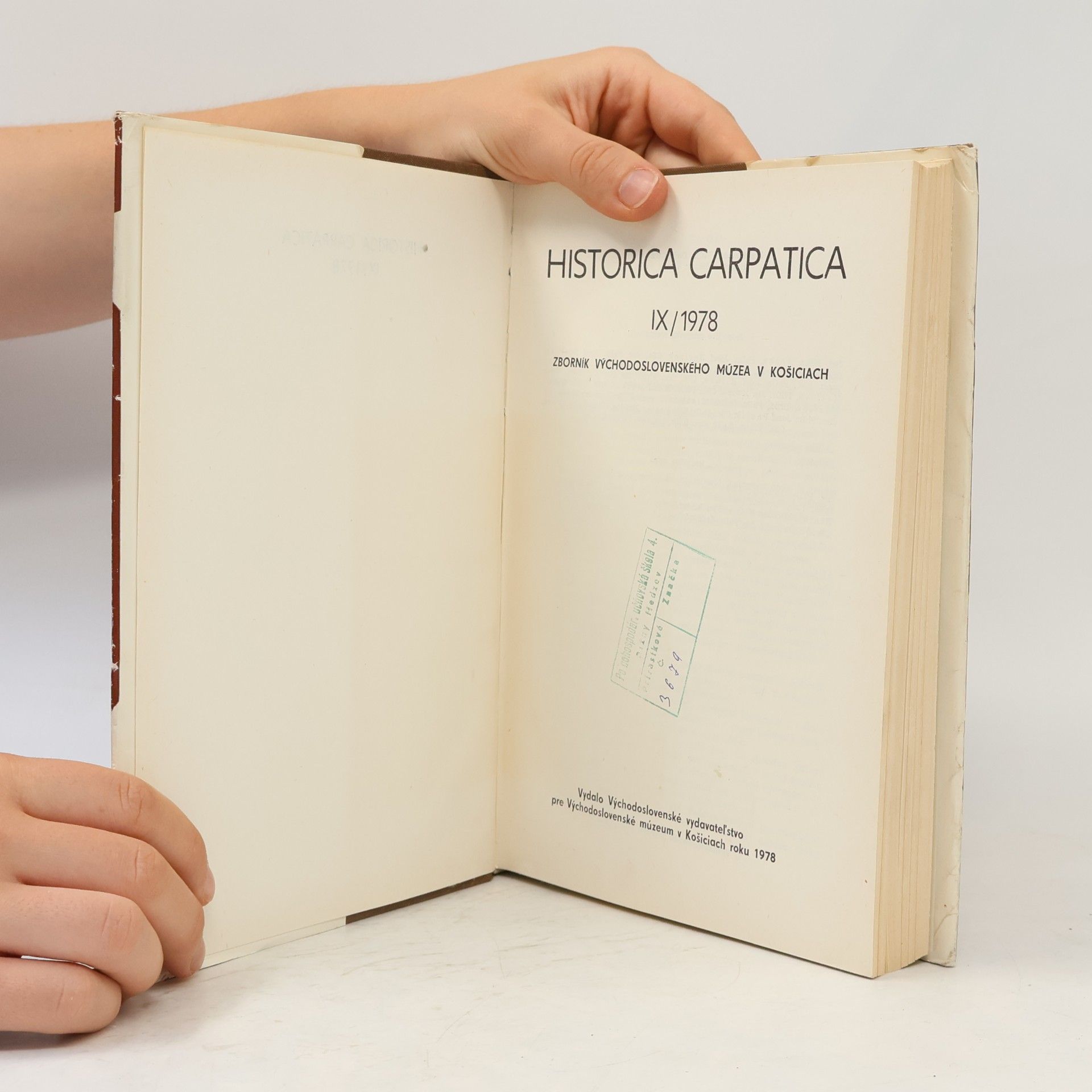 Autorenkollektiv Historia carpatica 9/1978
