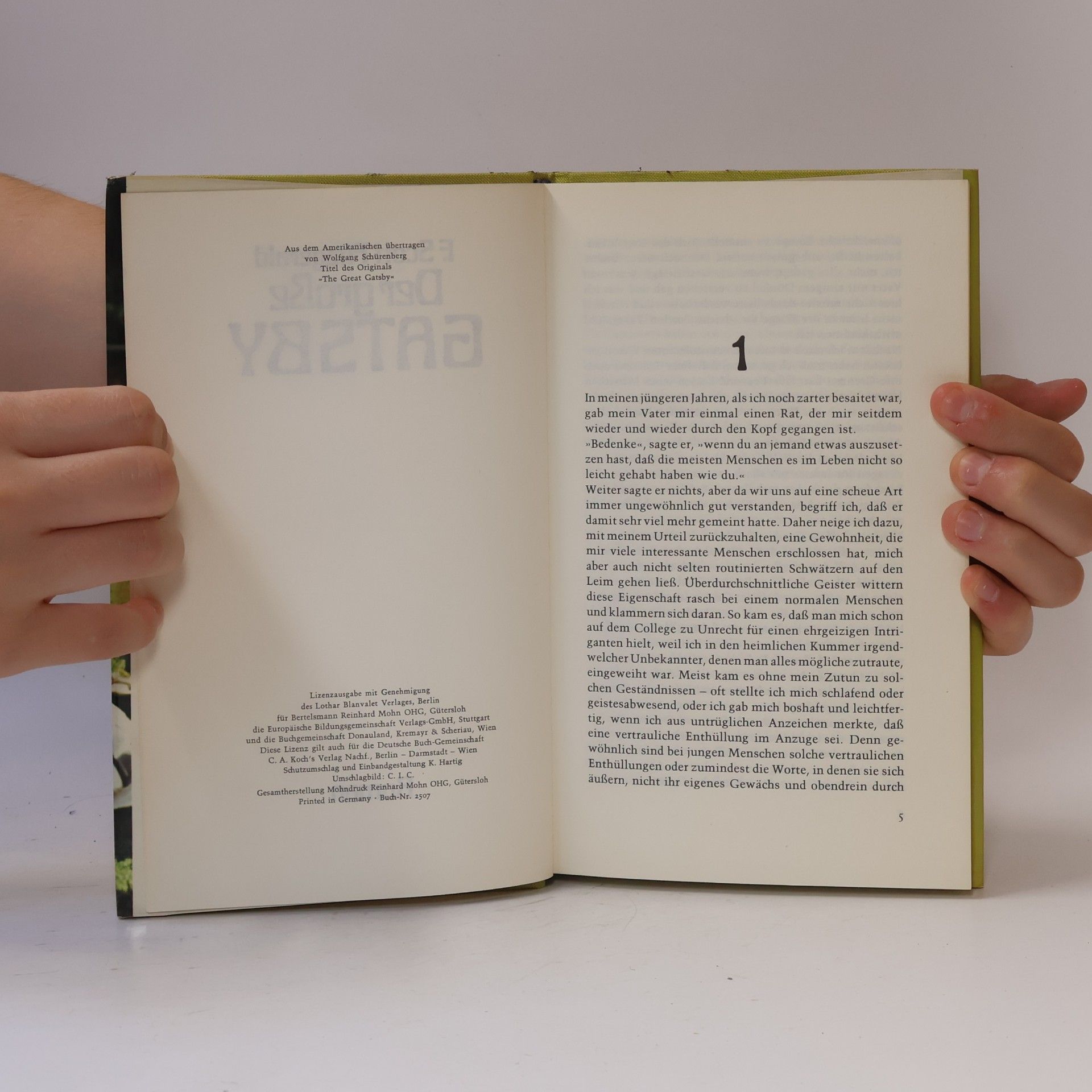 Francis Scott Fitzgerald Der Grosse gatsby