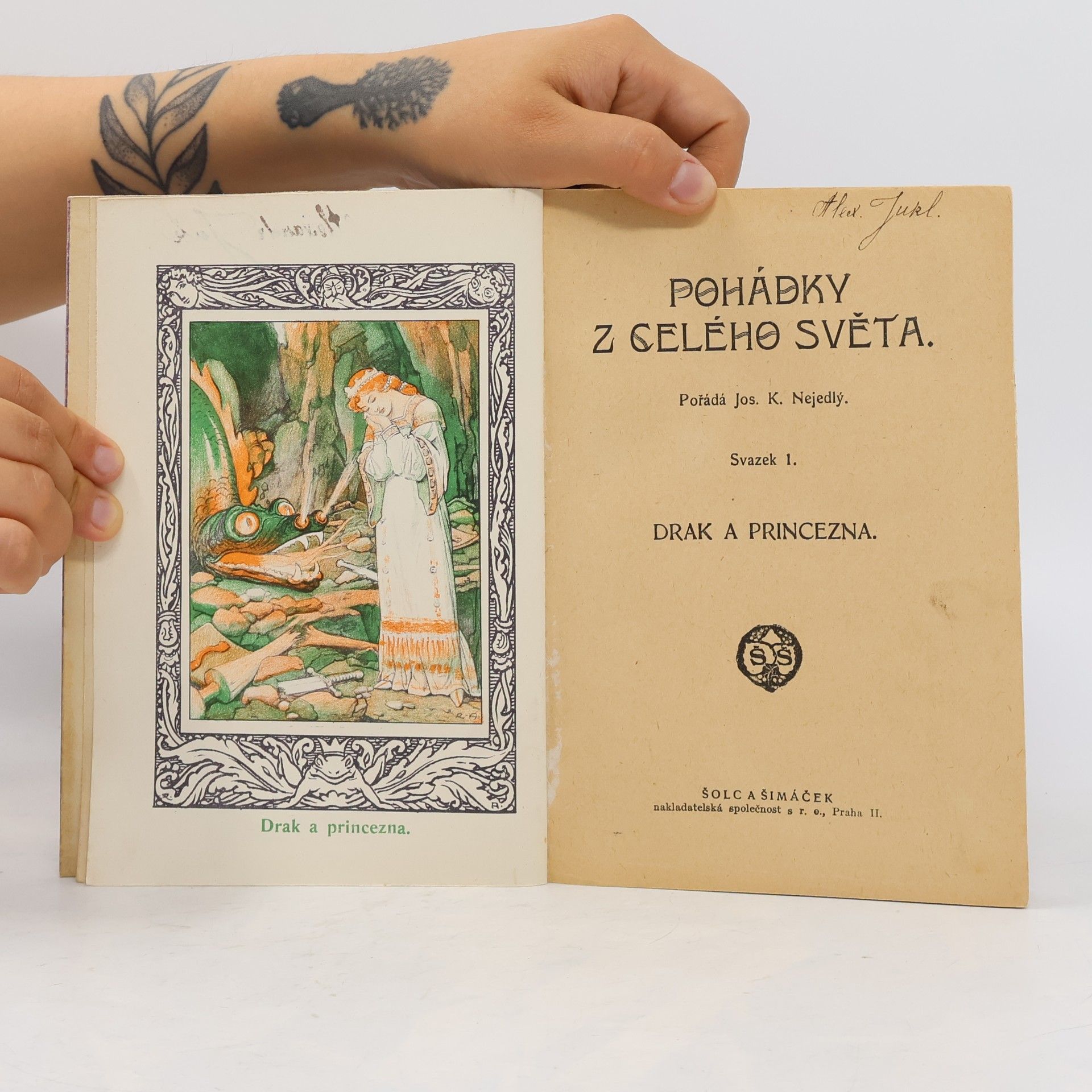 Jos. K. Nejedlý Drak a princezna a jiné pohádky