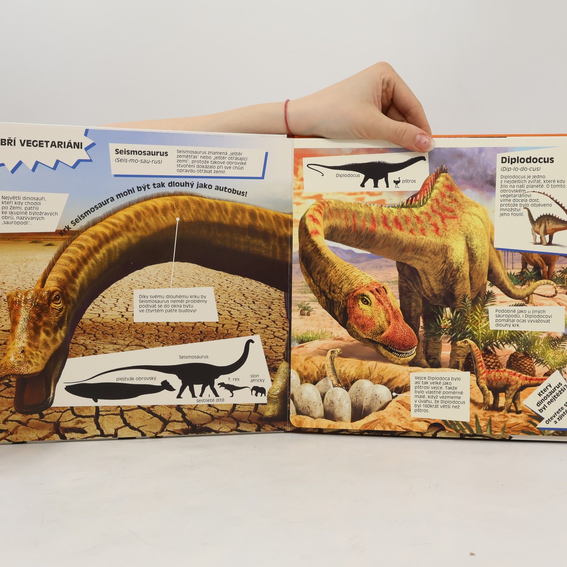 Marek Kurta Úžasní dinosauři : velké rozkládací strany plné faktů
