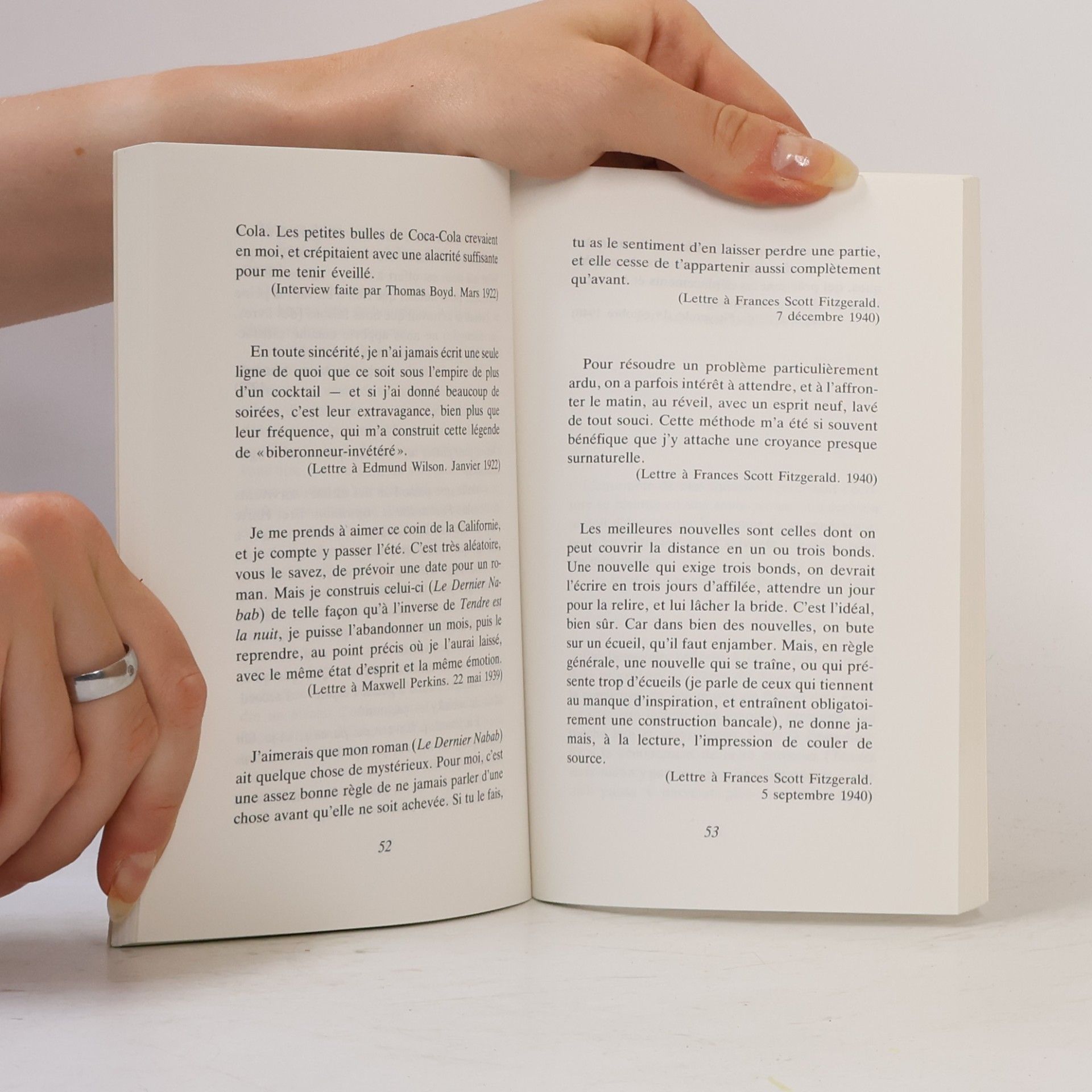F. Scott Fitzgerald De l'écriture