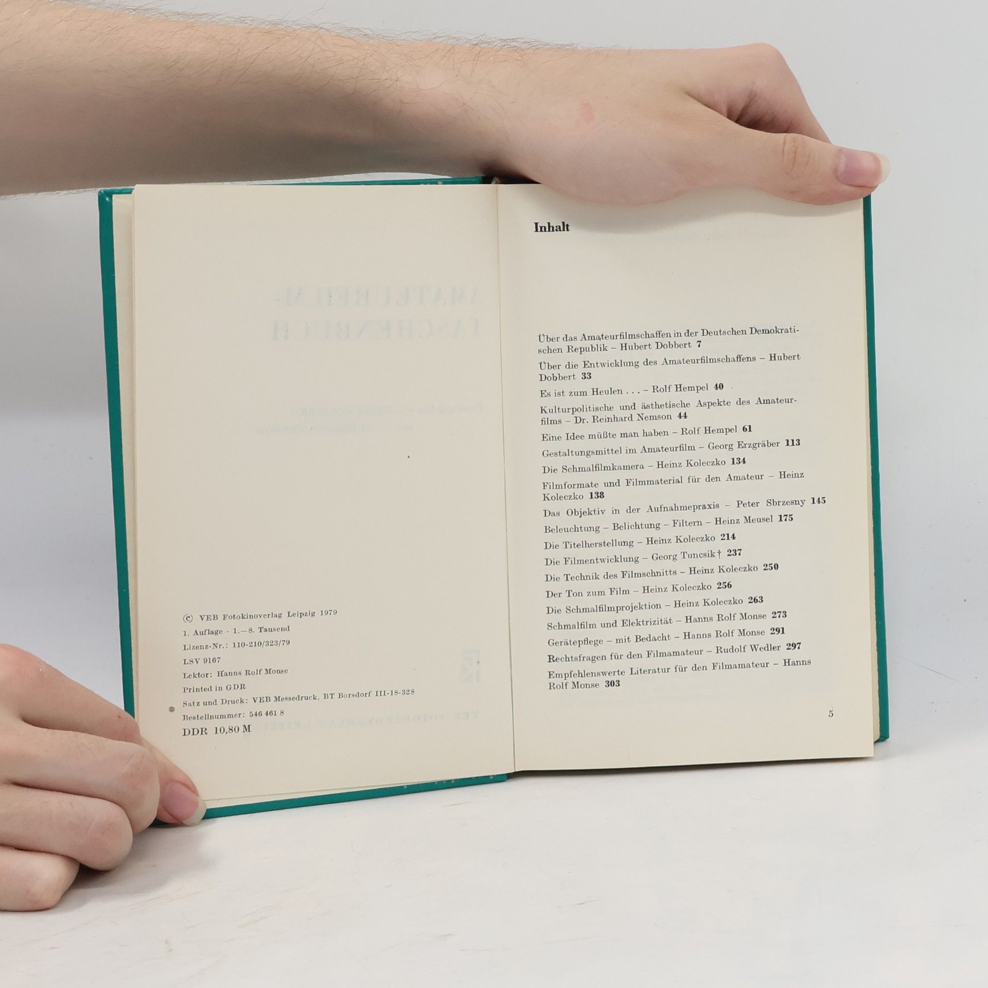 Heinz Koleczko Amateurfilmtaschenbuch