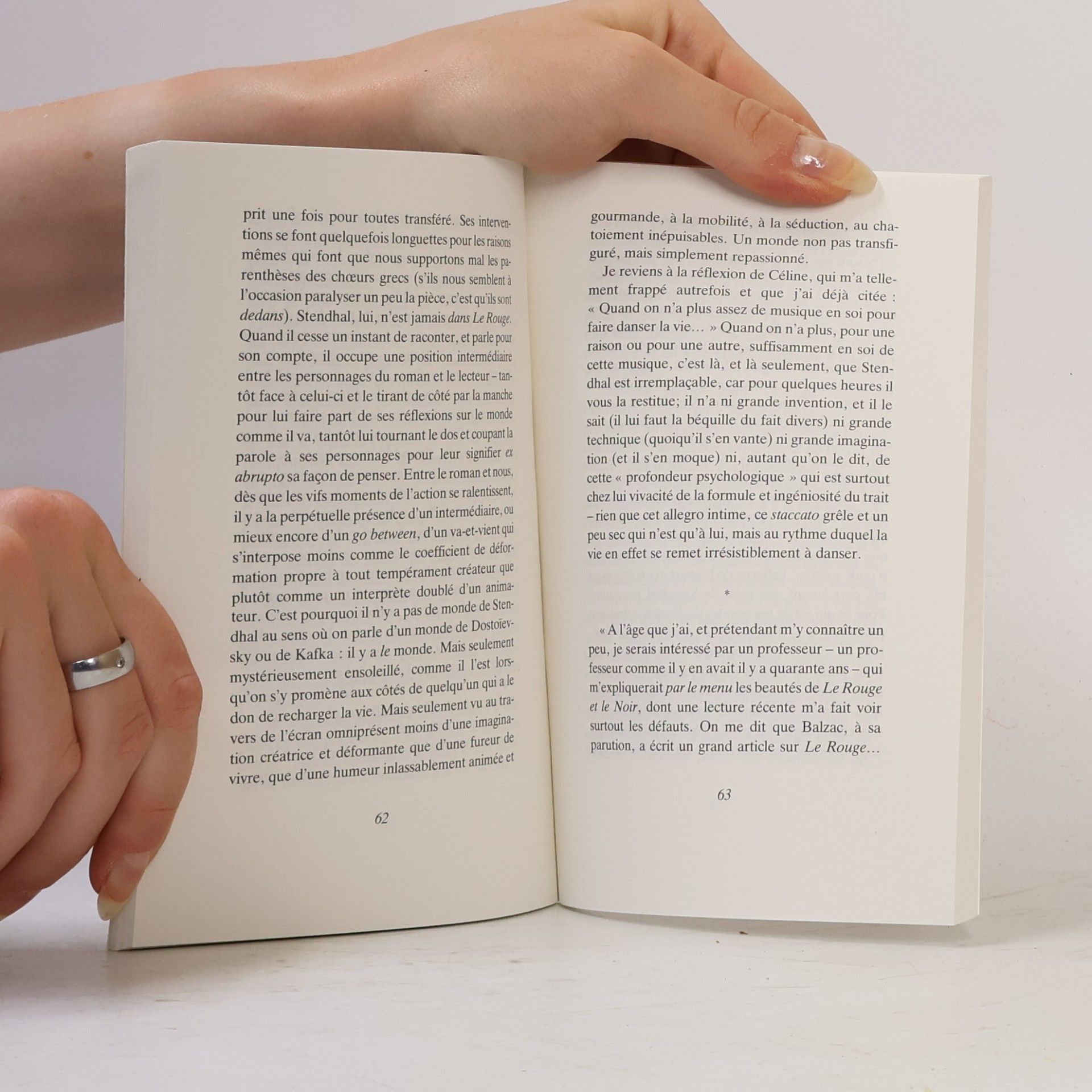 Julien Gracq Proust considéré comme terminus suivi de Stendhal, Balzac, Flaubert, Zola