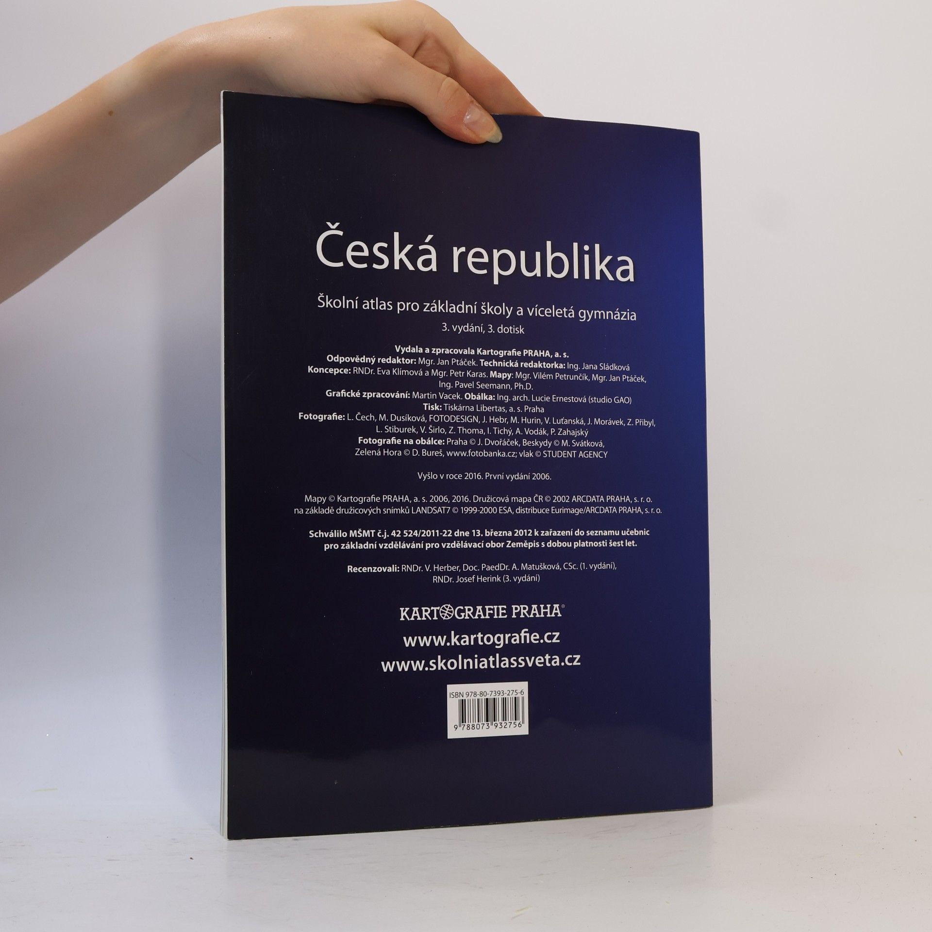 Autorenkollektiv Česká republika školní atlas pro základní školy a víceletá gymnázia