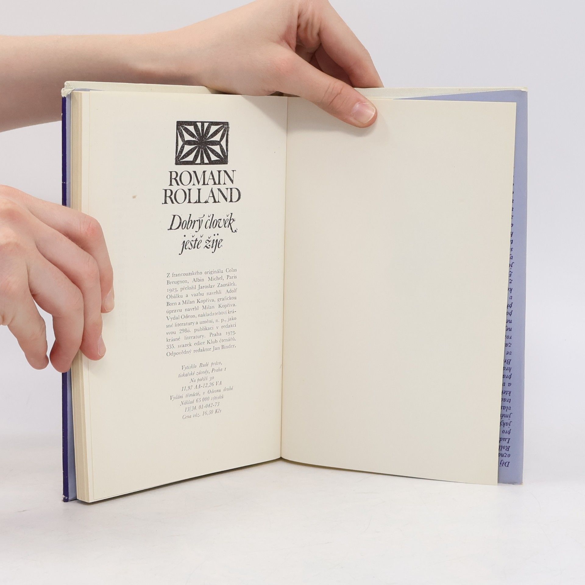 Romain Rolland Dobrý člověk ještě žije