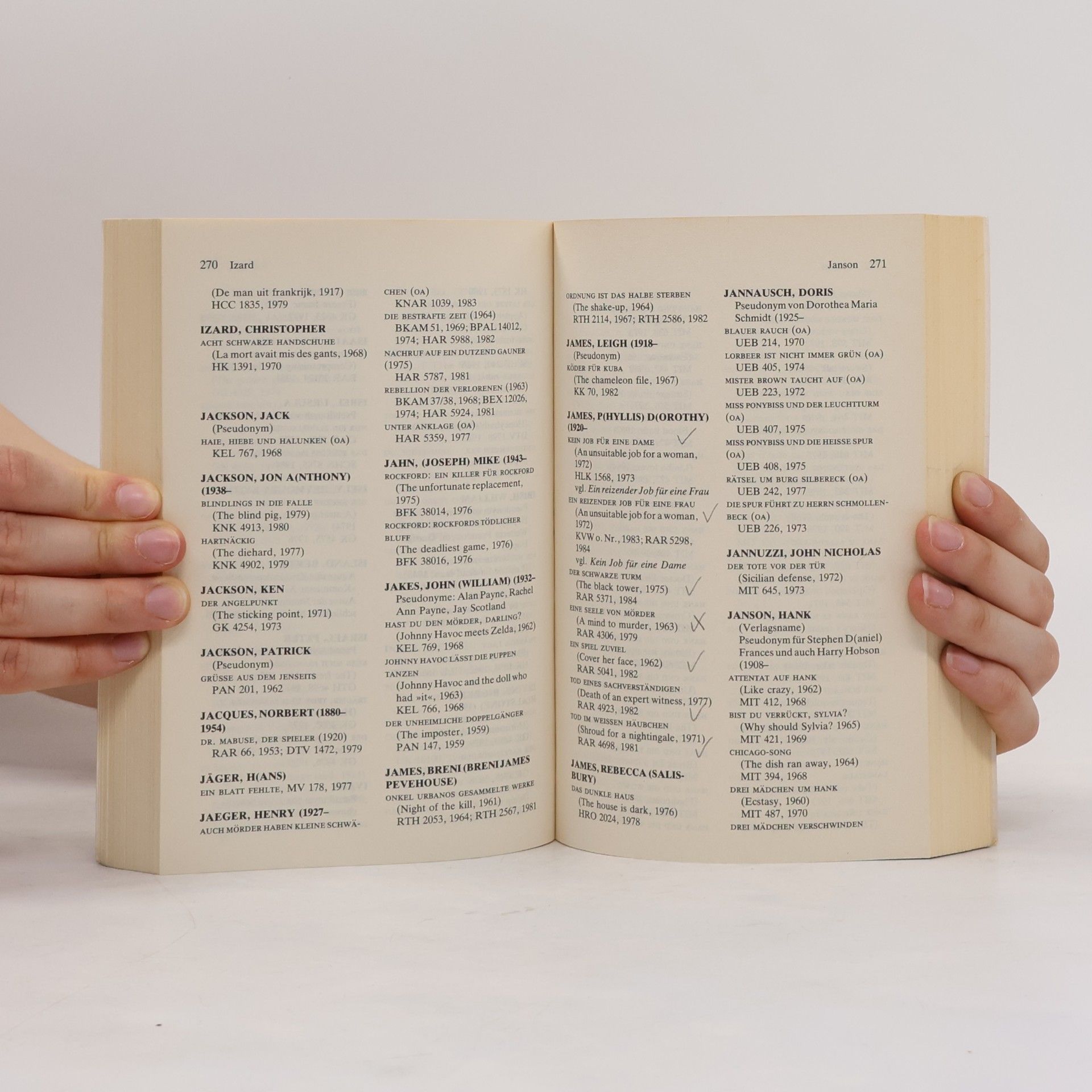 Klaus-Dieter Walkhoff-Jordan Bibliographie der Kriminalliteratur 1945 - 1984 im deutschen Sprachraum