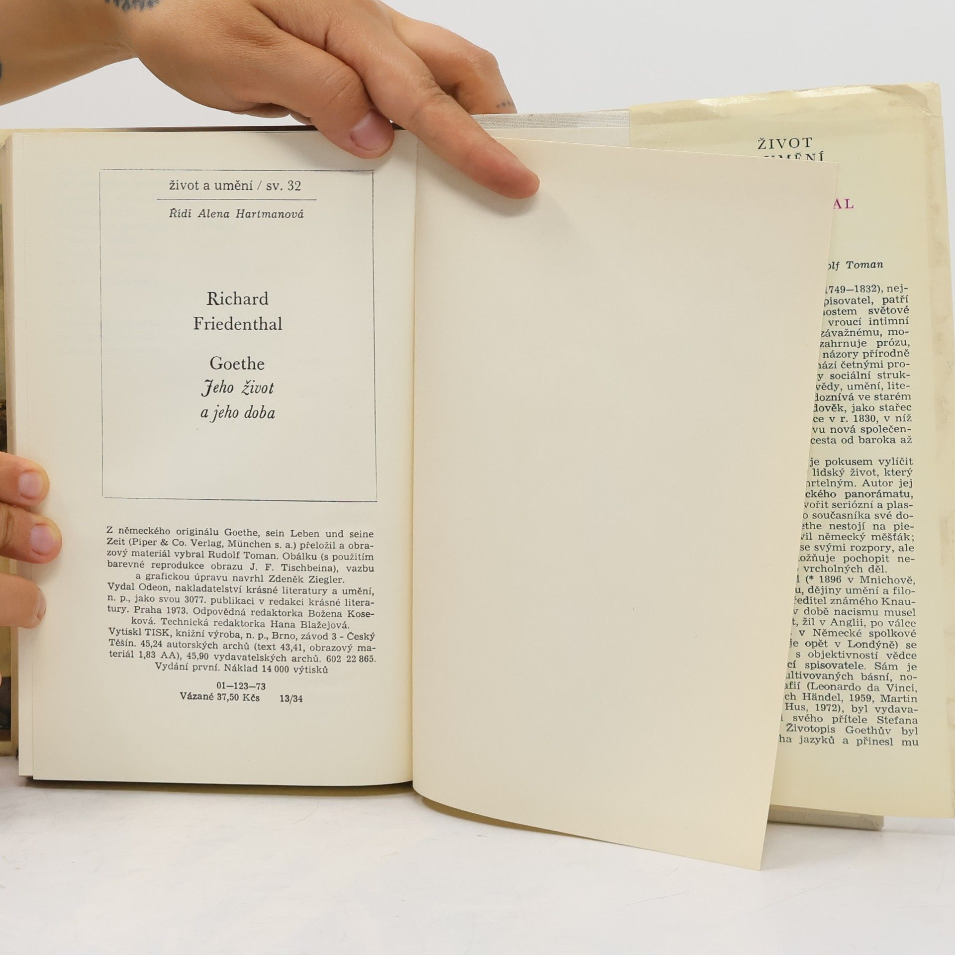 Richard Friedenthal Goethe. Jeho život a jeho doba
