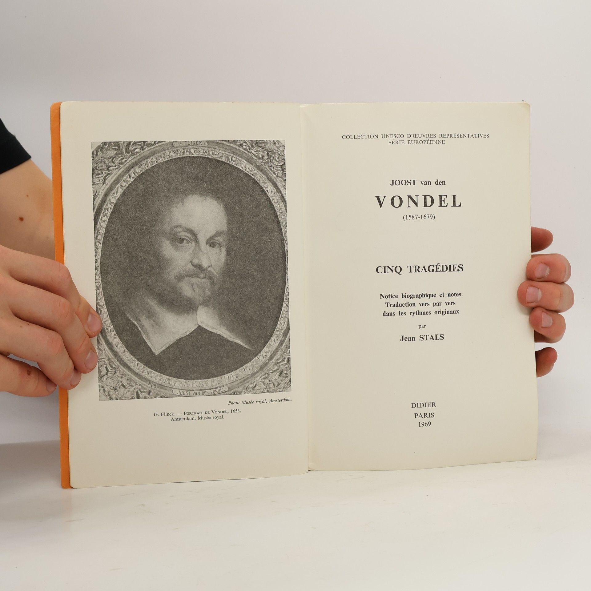 Joost van den Vondel Cinq tragédies