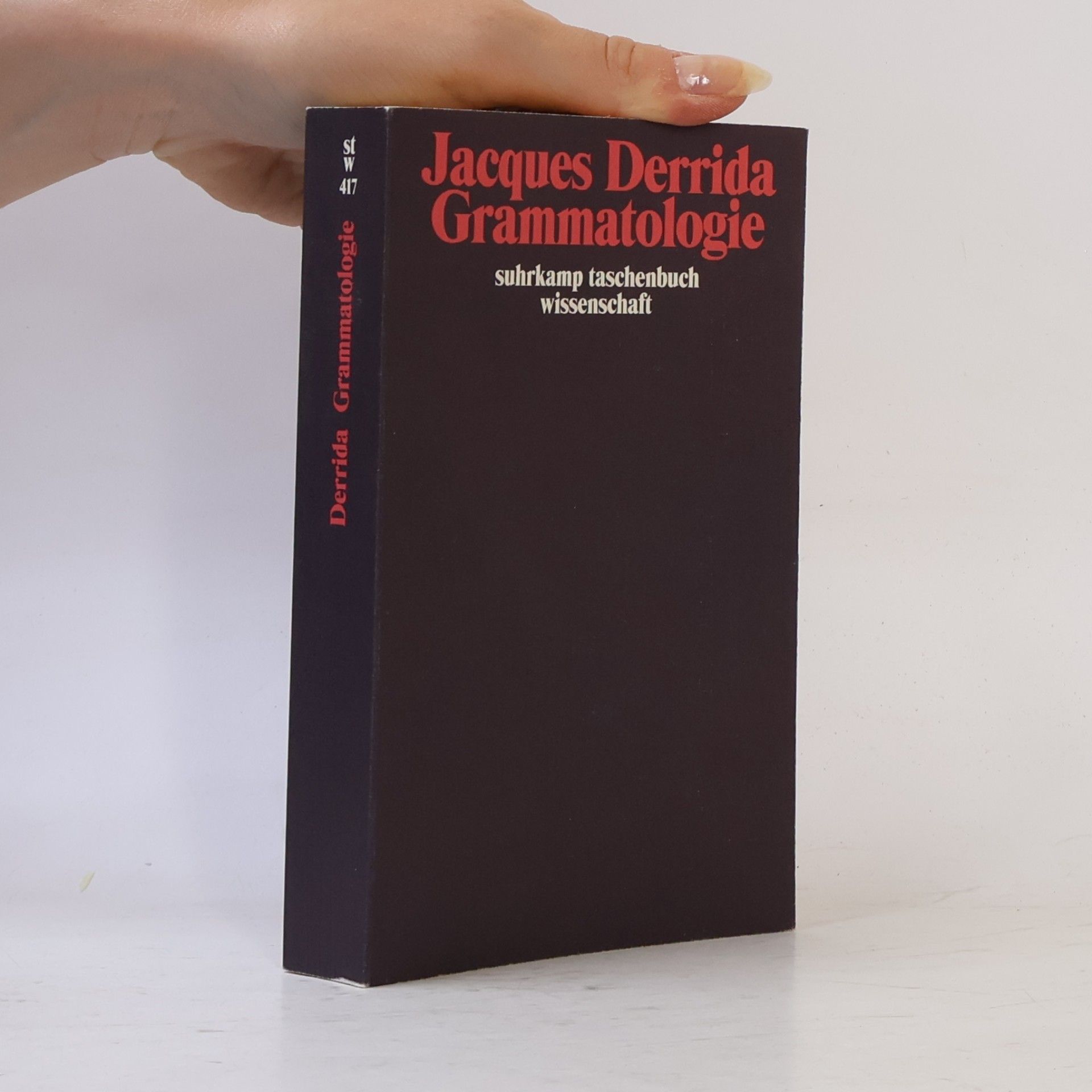 Jacques Derrida Grammatologie