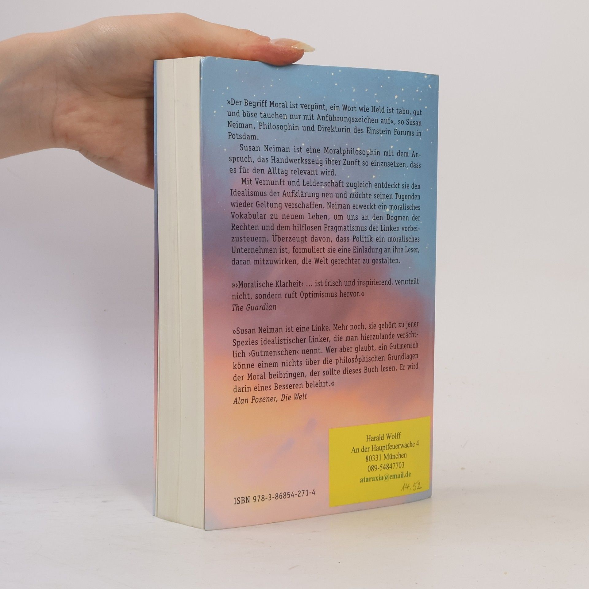 Susan Neiman Moralische Klarheit