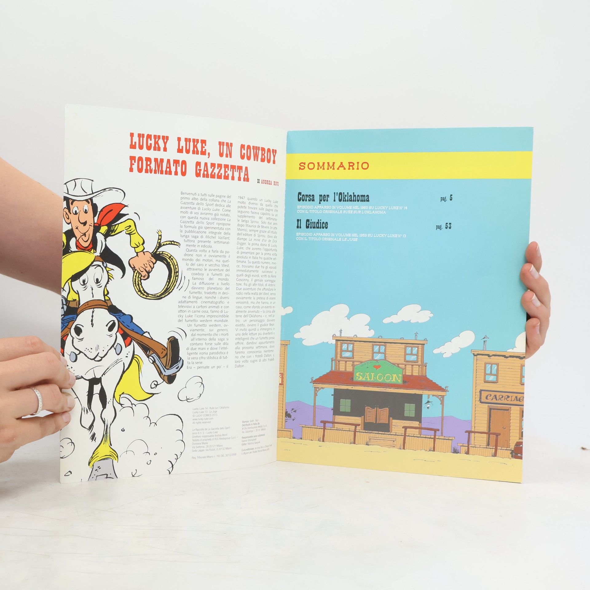 Maurice De Bévère - Morris Lucky Luke 1. Corsa per l'Oklahoma