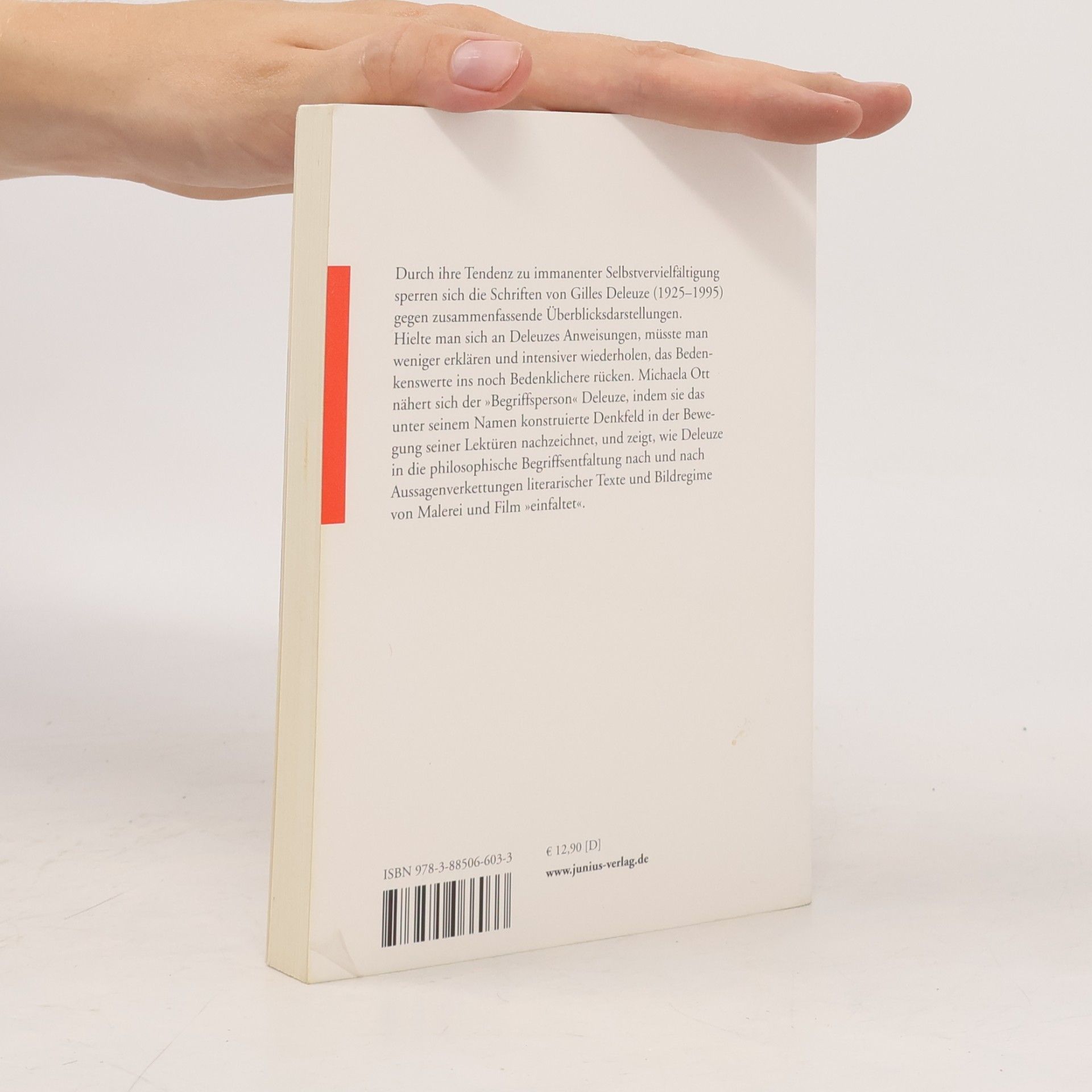 Michaela Ott Gilles Deleuze zur Einführung
