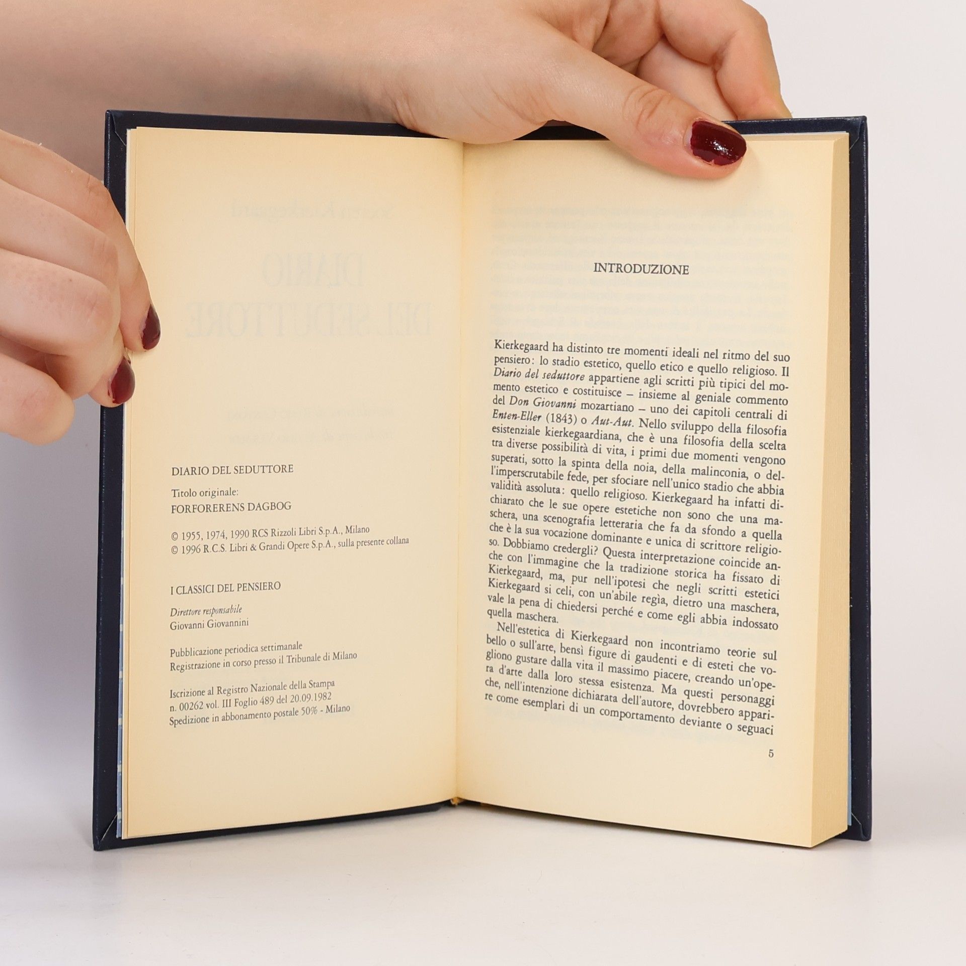 Søren Kierkegaard Diario del seduttore