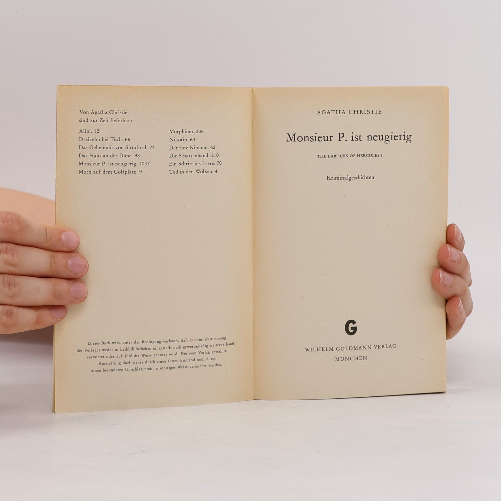 Agatha Christie Morphium