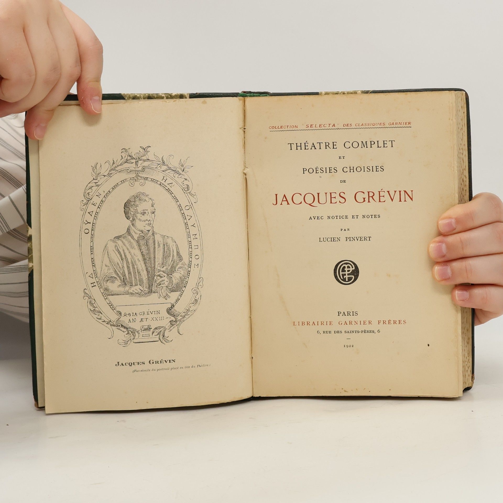Jacques Grevin Poésies Choisies