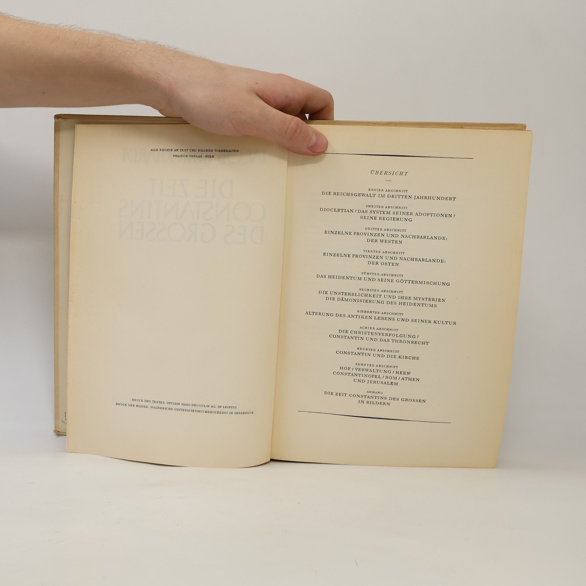 Jacob Burckhardt Die Zeit Constantins des Grossen