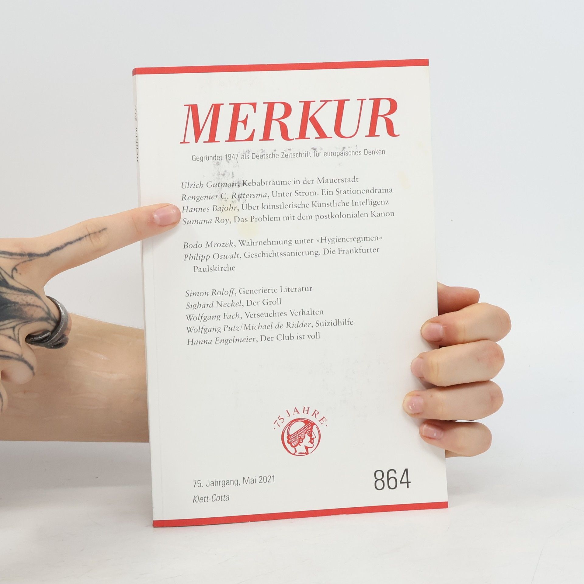 Christian Demand MERKUR Gegründet 1947 als Deutsche Zeitschrift für europäisches Denken - 2021-05