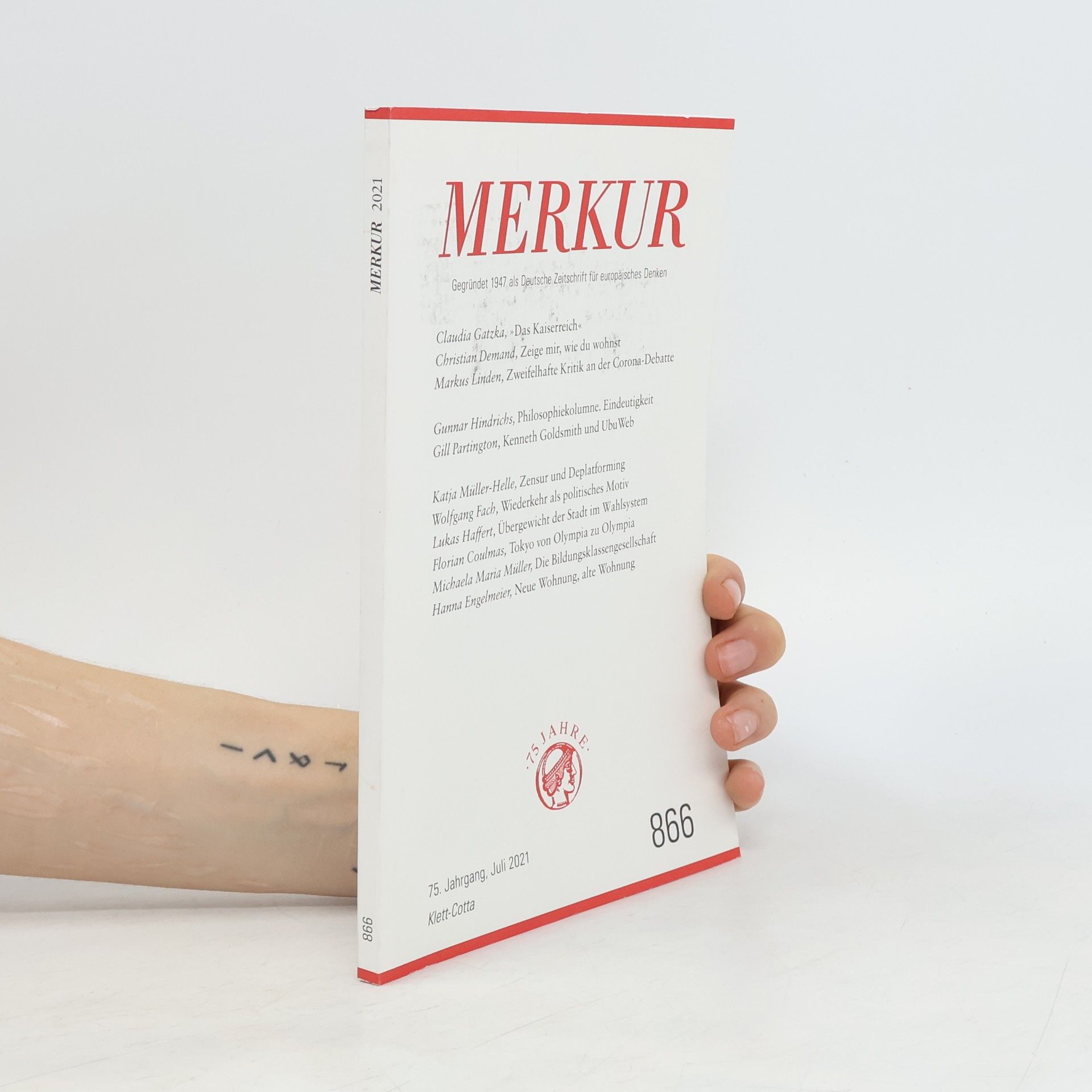 Kolektiv autorů Merkur 2021, 75. Jahrgang, Juli, 866
