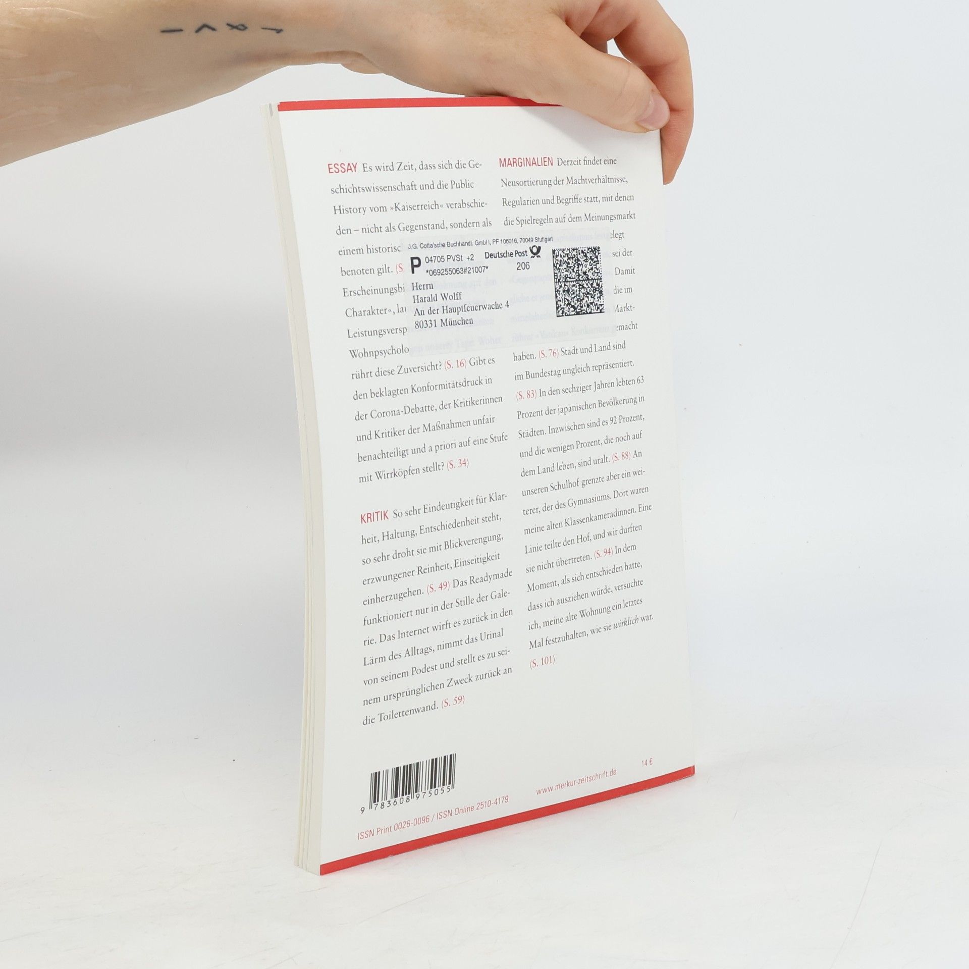 Kolektiv autorů Merkur 2021, 75. Jahrgang, Juli, 866