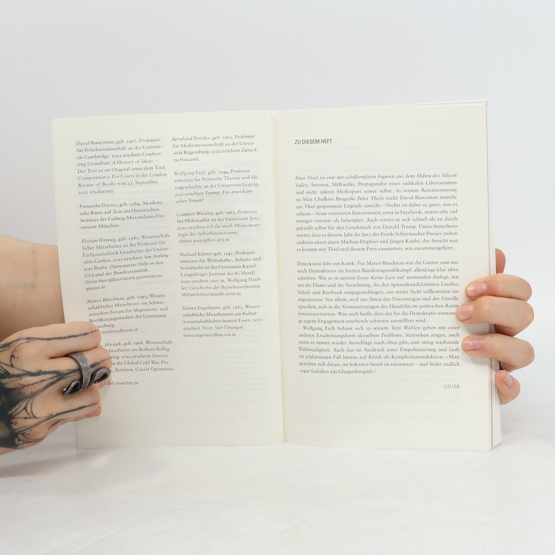 Christian Demand MERKUR Gegründet 1947 als Deutsche Zeitschrift für europäisches Denken - 2021-12