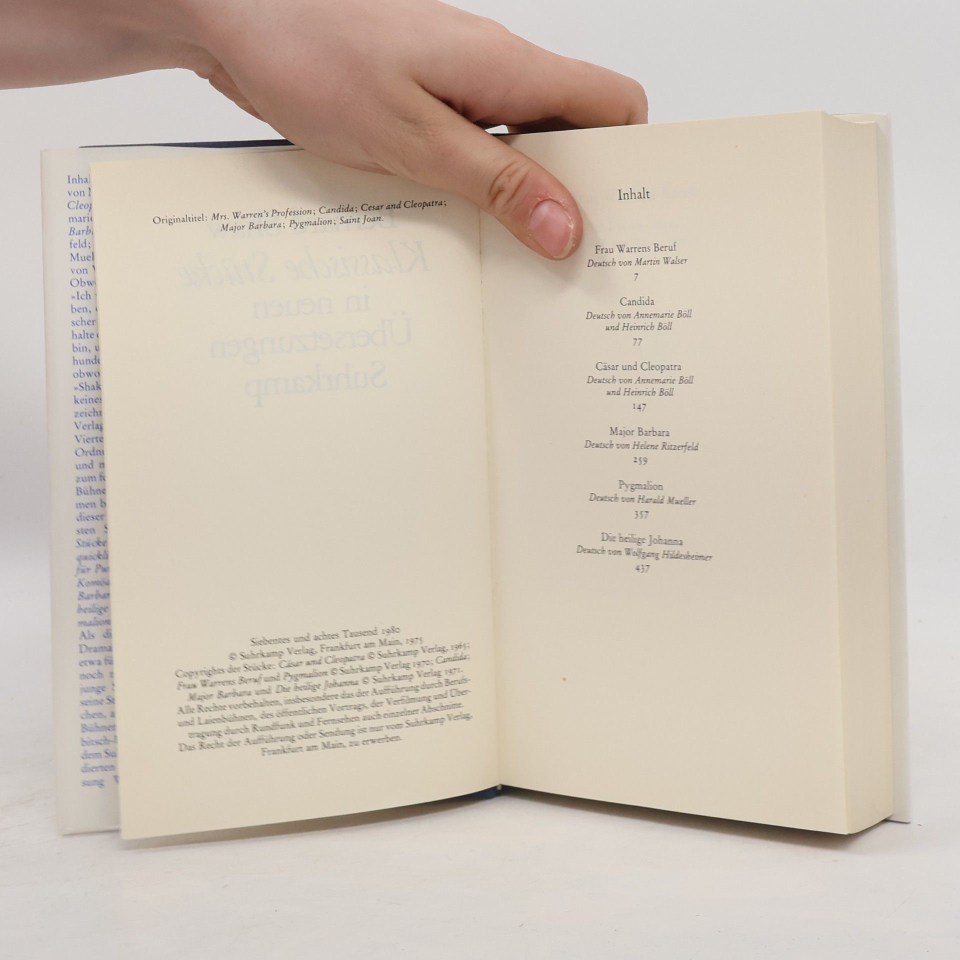 Bernard Shaw Klassische Stücke