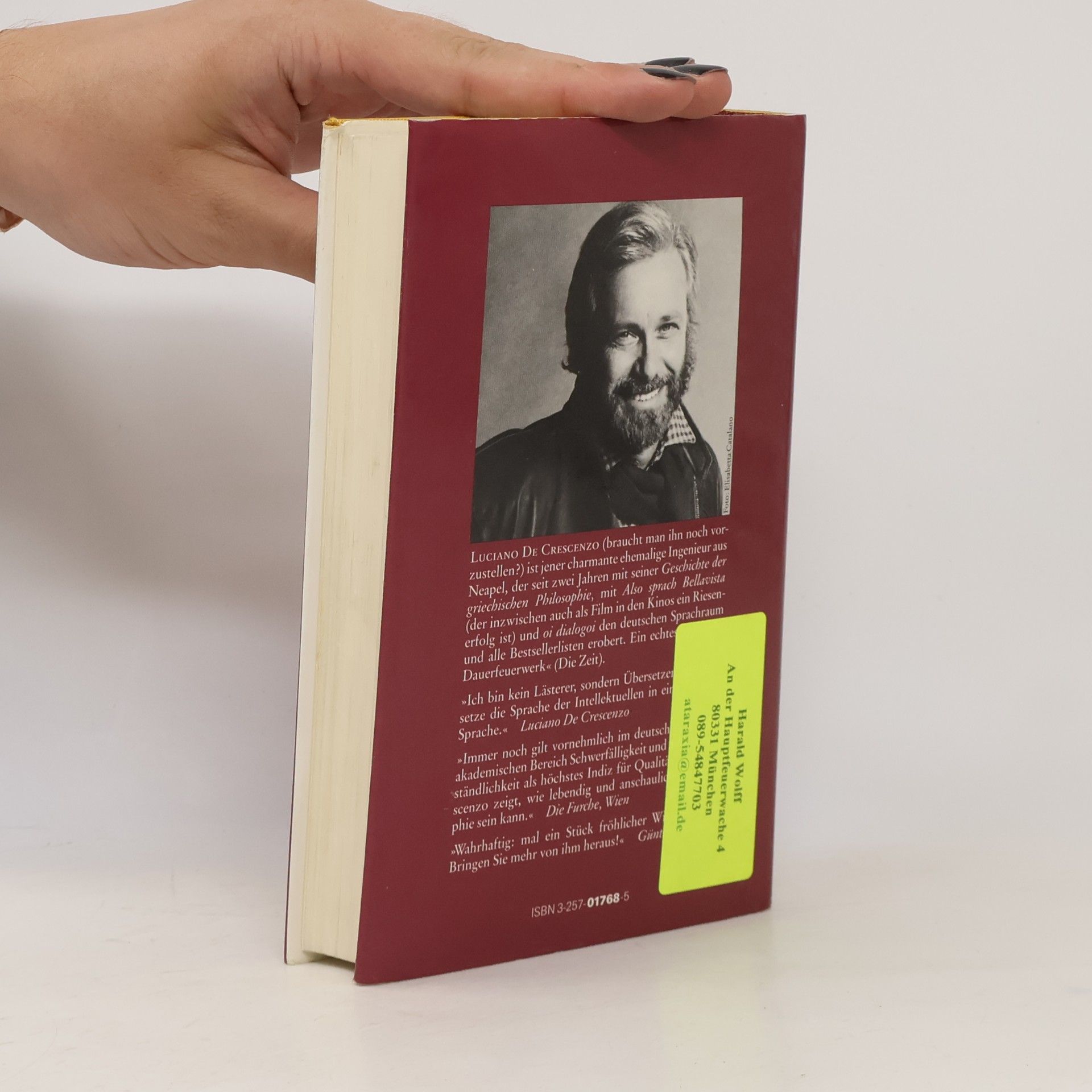 Luciano De Crescenzo Geschichte der griechischen Philosophie