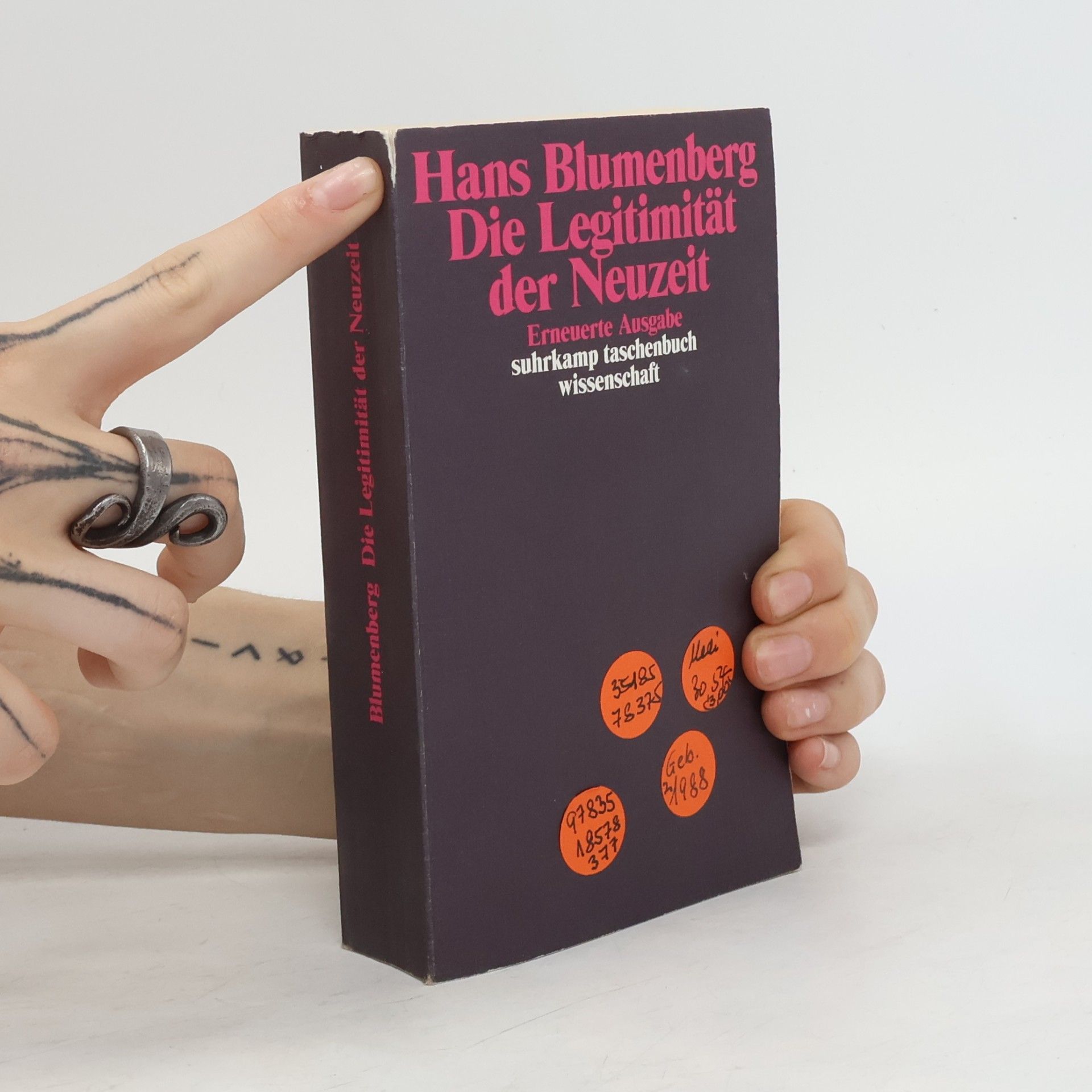 Hans Blumenberg Die Legitimität der Neuzeit