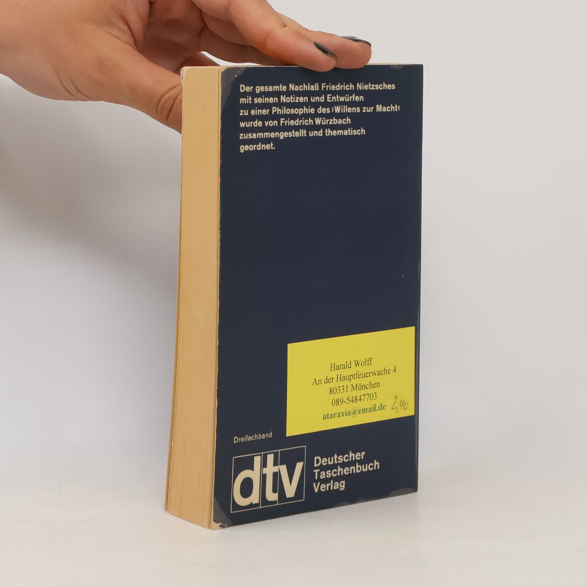 Friedrich Nietzsche Umwertung aller Werte. Band 2