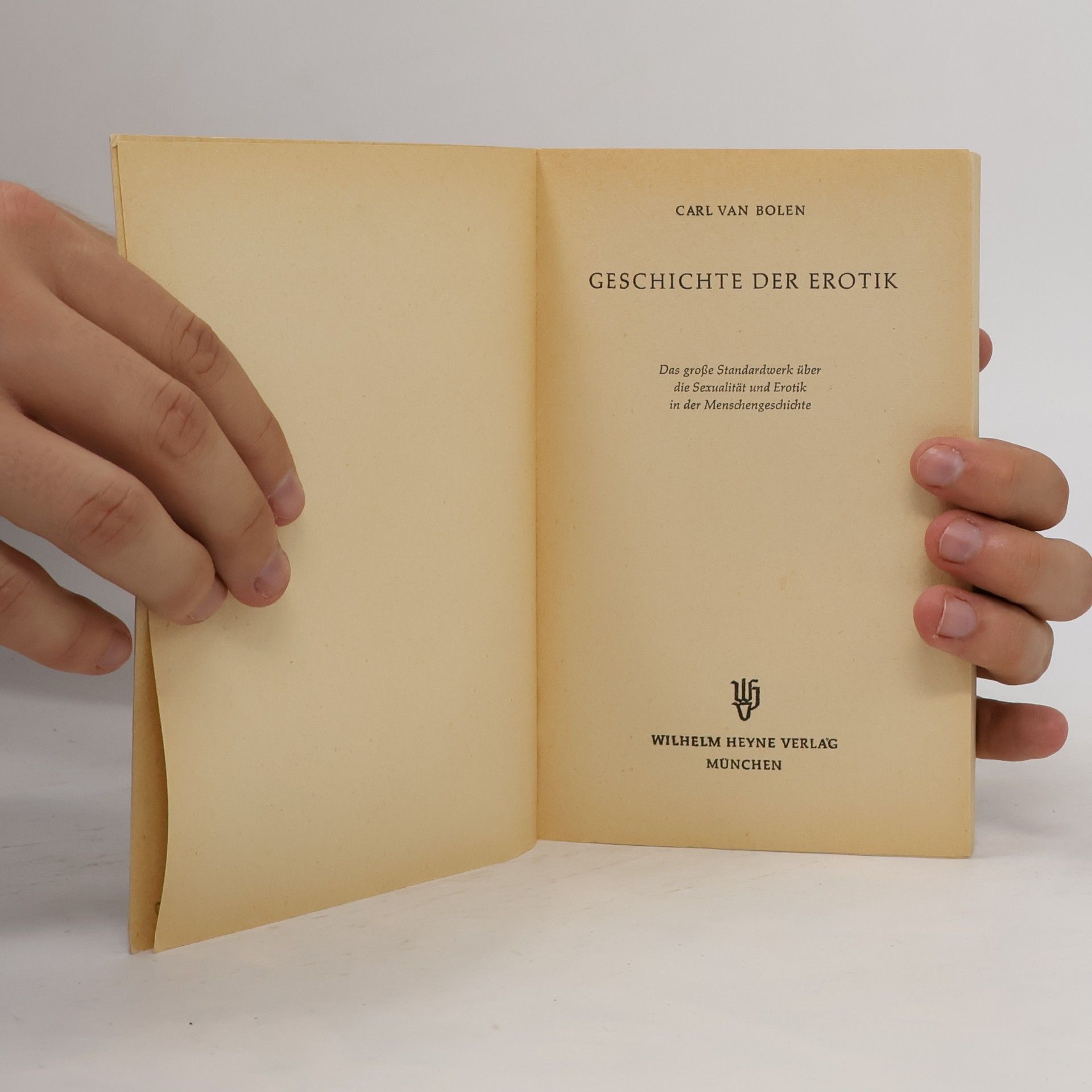 Carl van Bolen Geschichte der Erotik