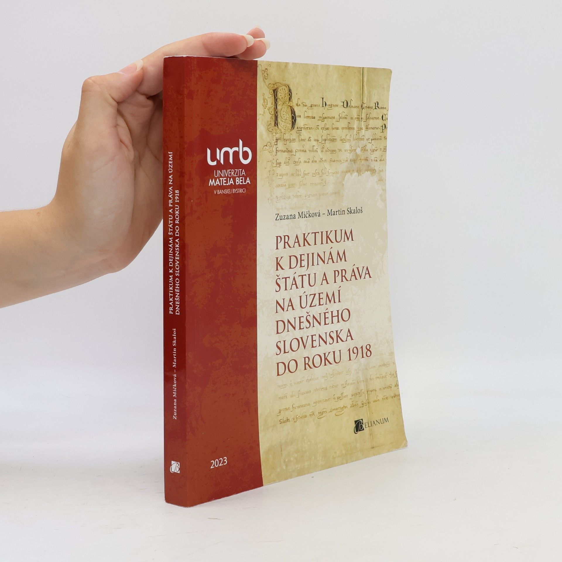 Zuzana Mičková Praktikum k dejinám štátu a práva na území dnešného Slovenska do roku 1918