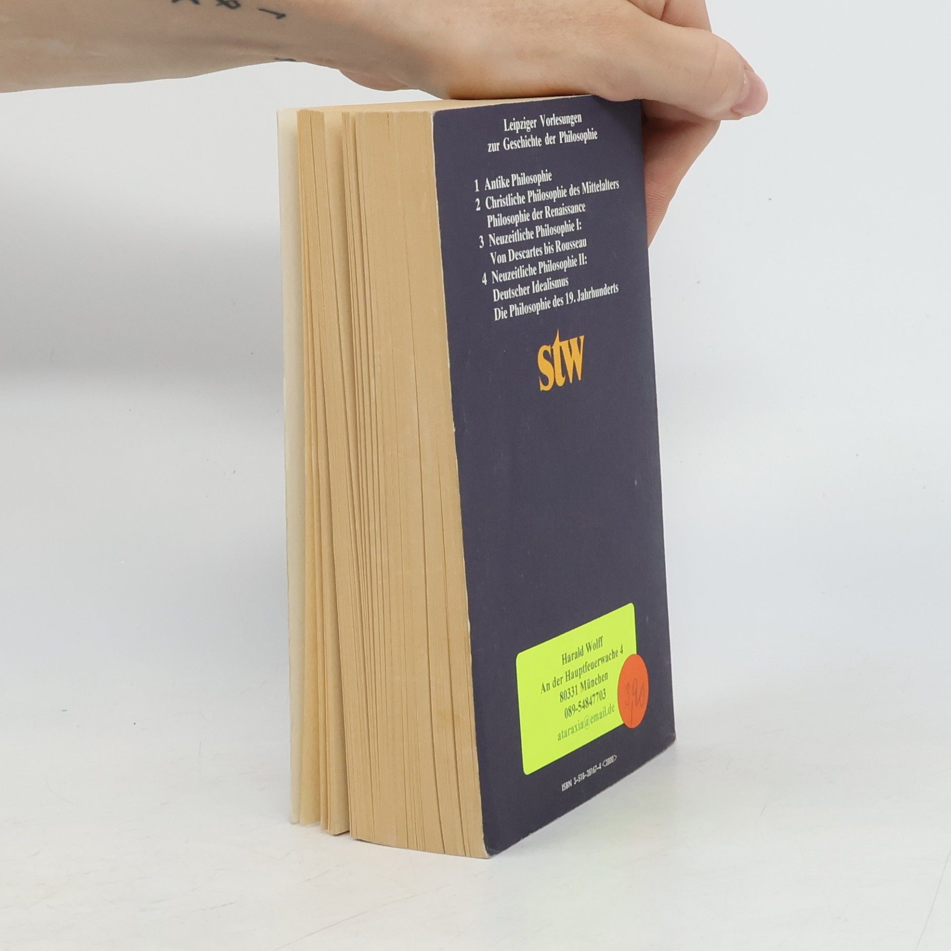 Ernst Bloch Leipziger Vorlesungen zur Geschichte der Philosophie