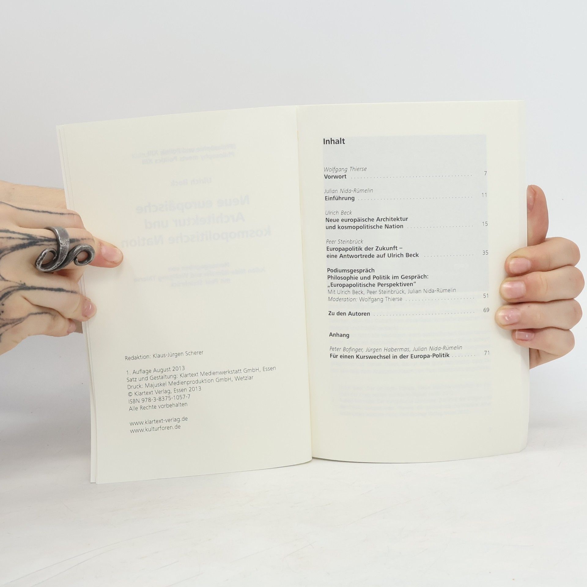 Ulrich Beck Philosophie und Politik - 13: Neue europäische Architektur und kosmopolitische Nation
