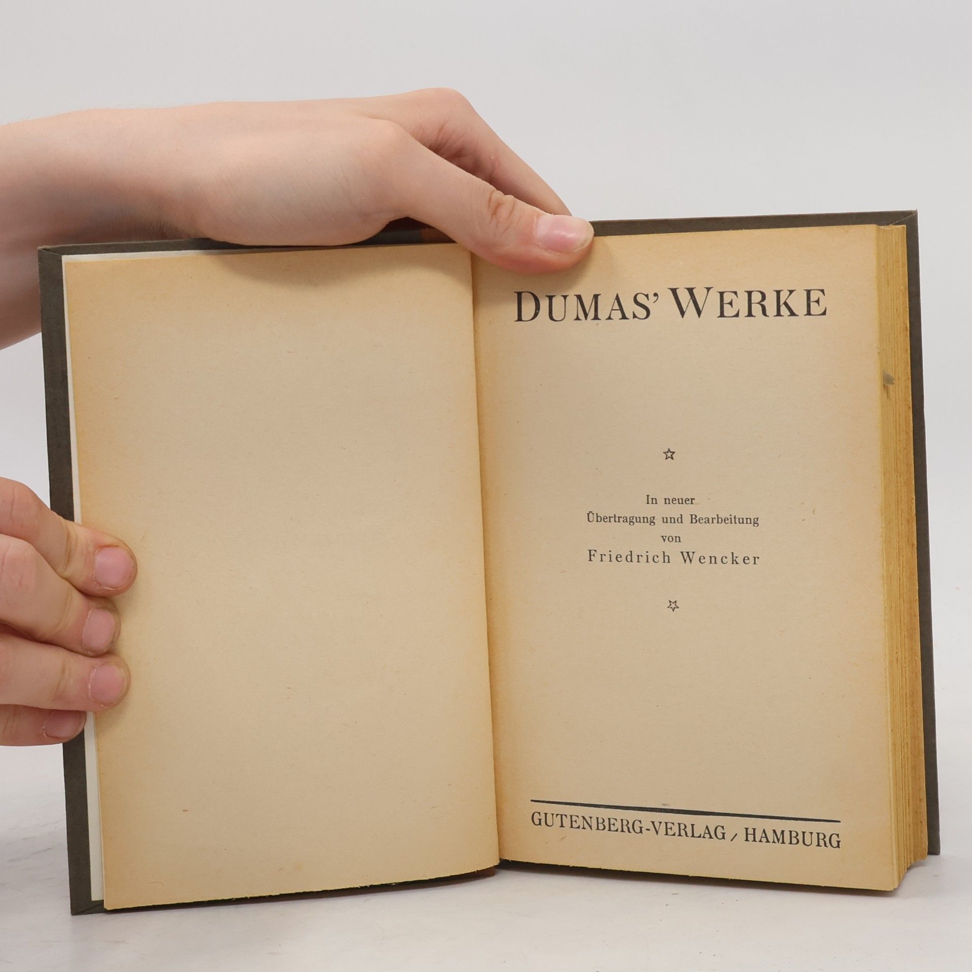 Friedrich Wencker Duma's Werke