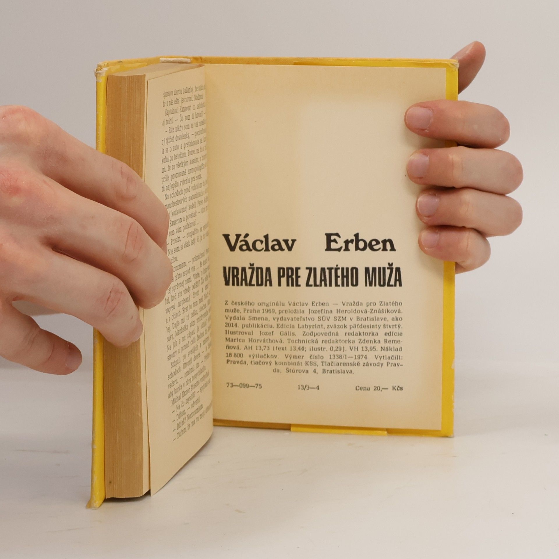 Václav Erben Vražda pre zlatého muža