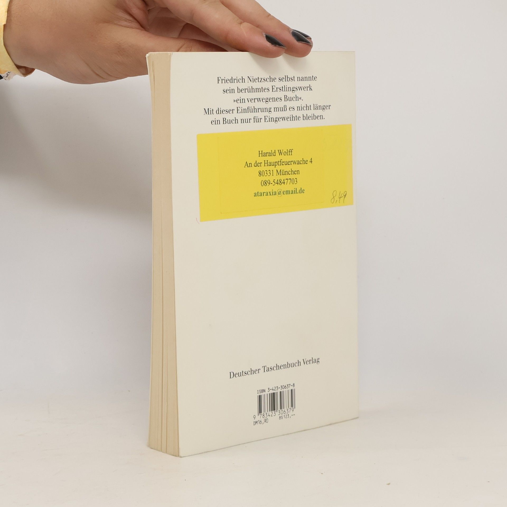 Wiebrecht Ries Nietzsche für Anfänger