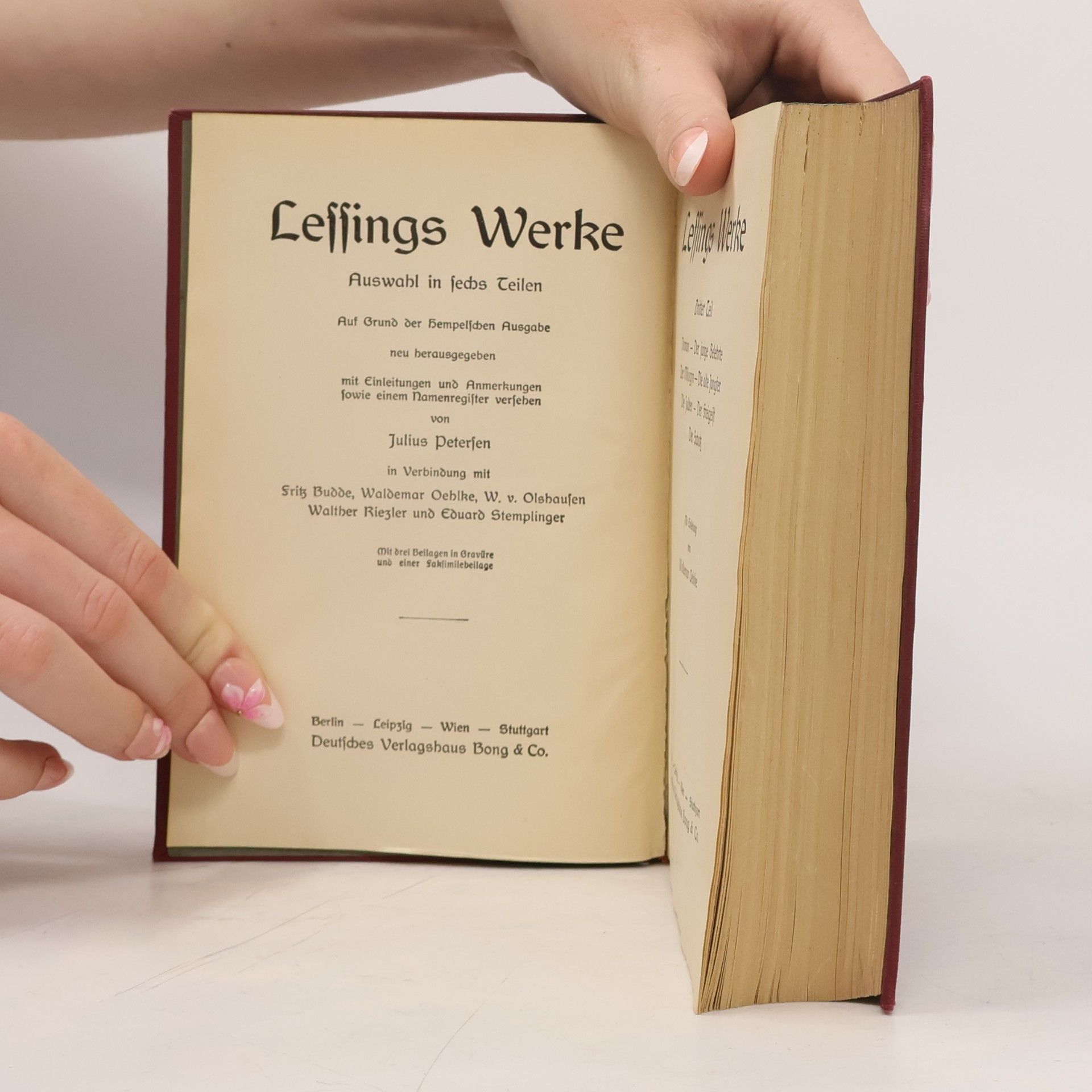 Gotthold Ephraim Lessing Lessings Werke