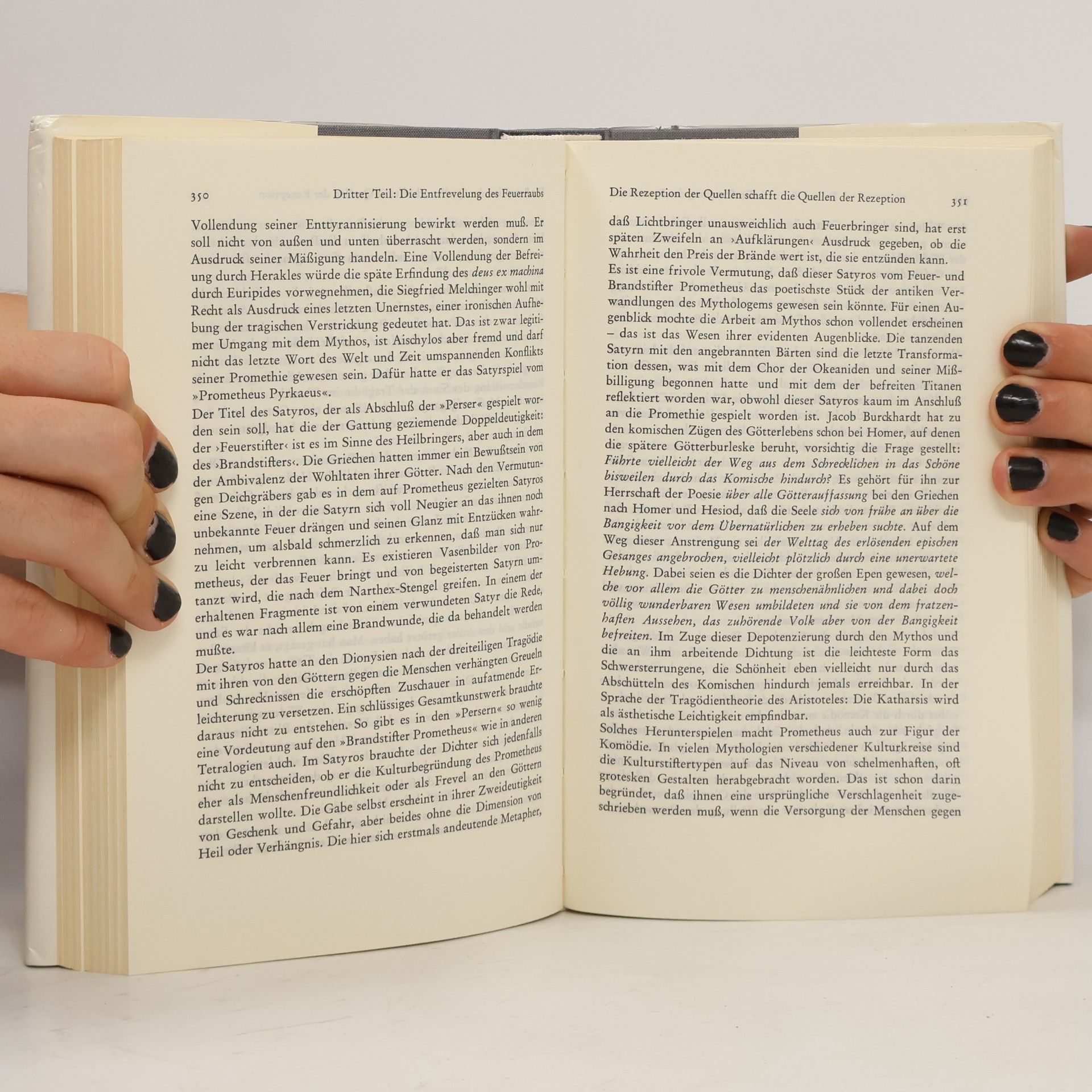 Hans Blumenberg Arbeit am Mythos