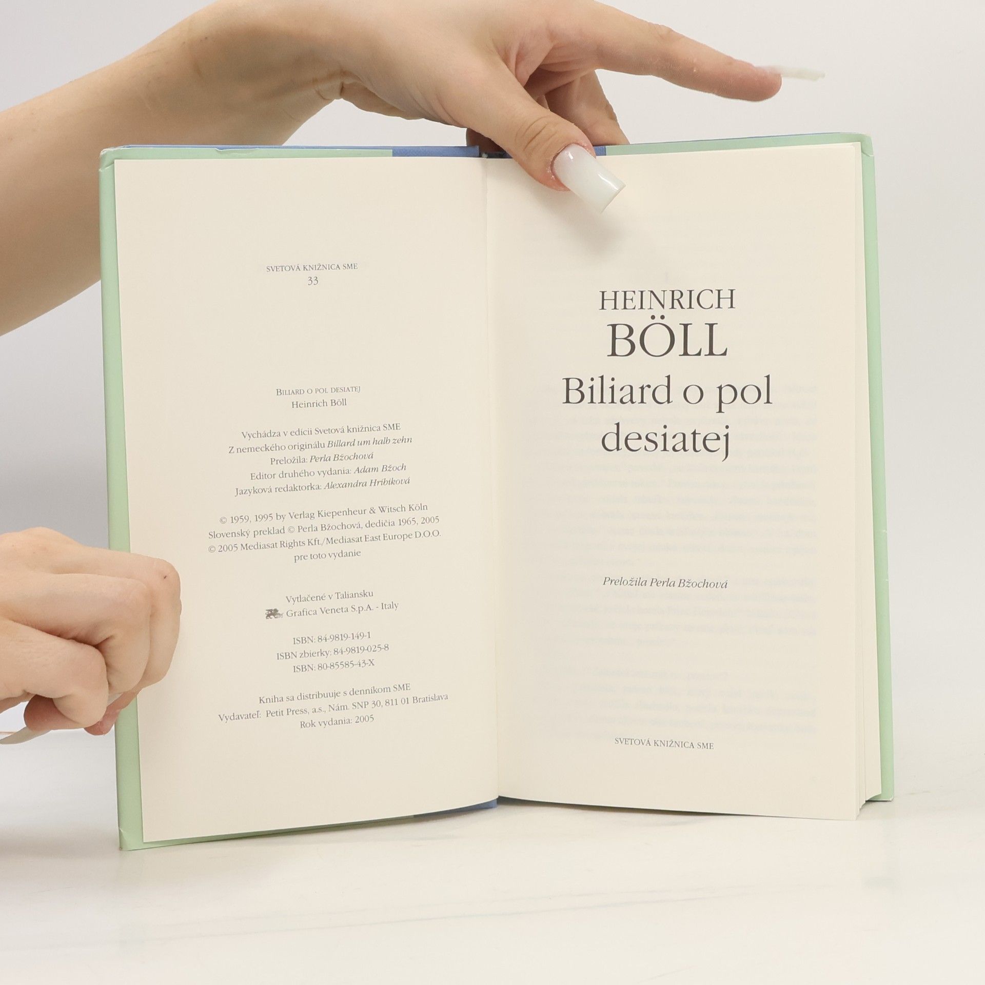 Heinrich Böll Biliard o pol desiatej