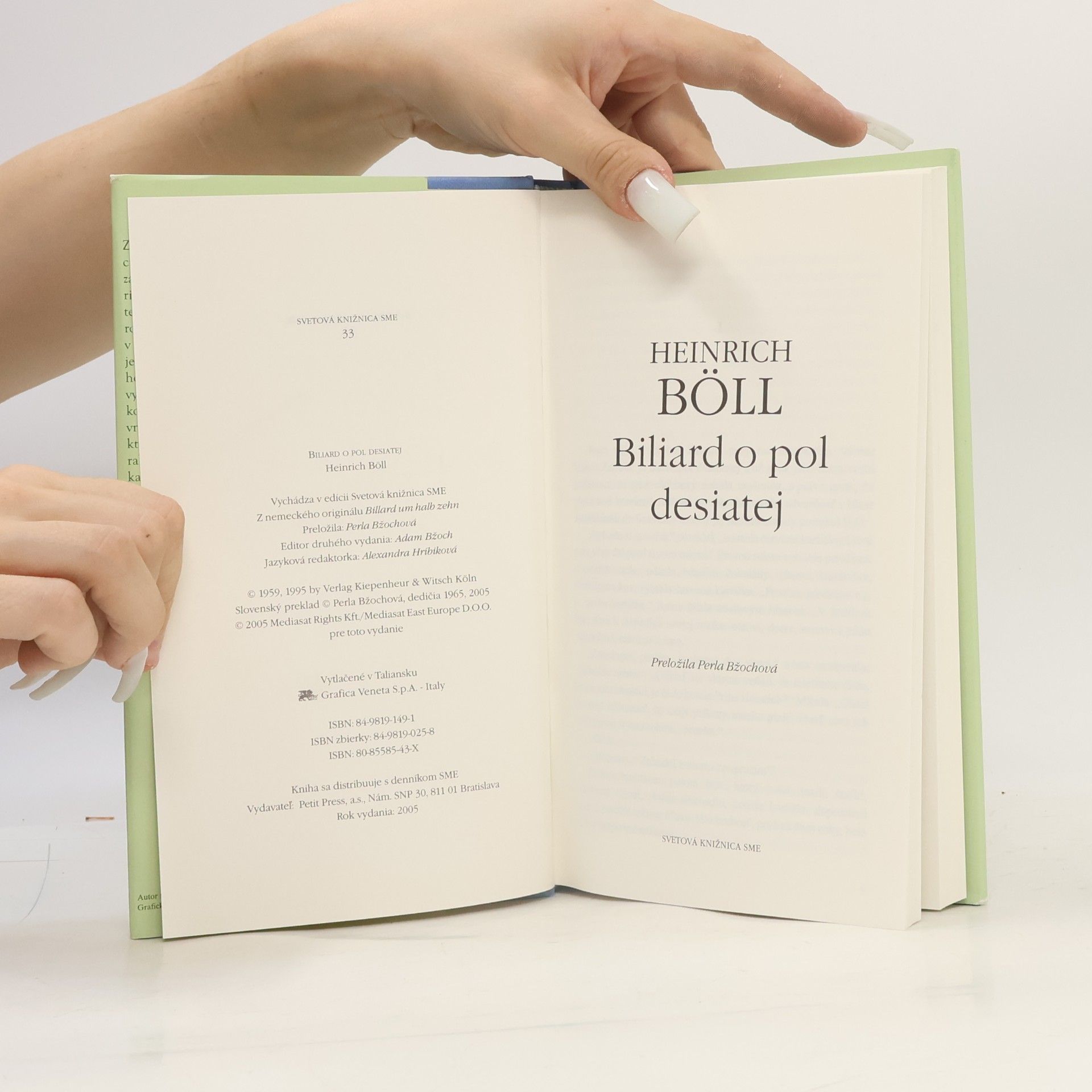 Heinrich Böll Biliard o pol desiatej